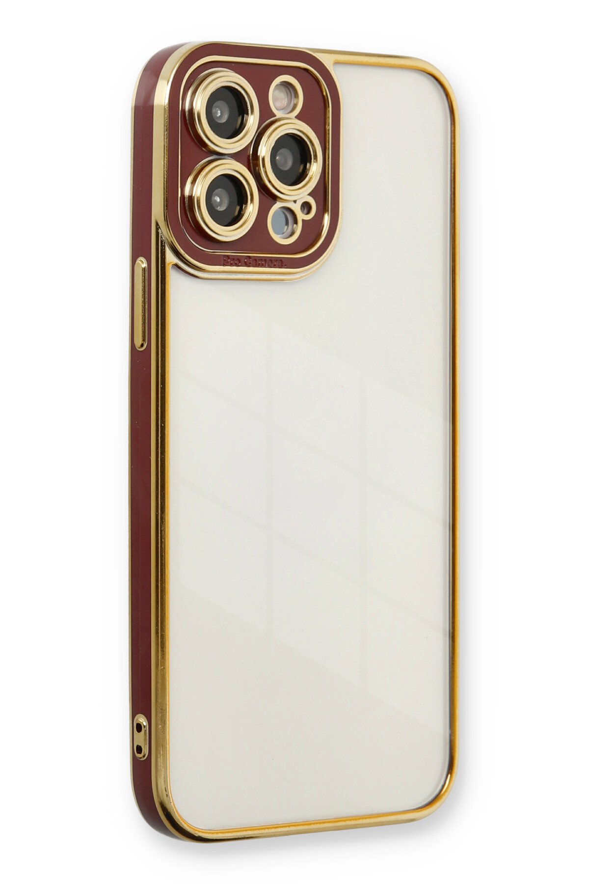 Newface iPhone 13 Pro Max Kılıf Coco Karbon Standlı Kapak - Siyah