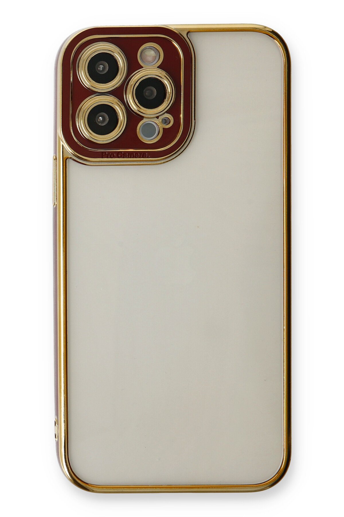 Newface iPhone 13 Pro Max Kılıf Coco Karbon Standlı Kapak - Siyah