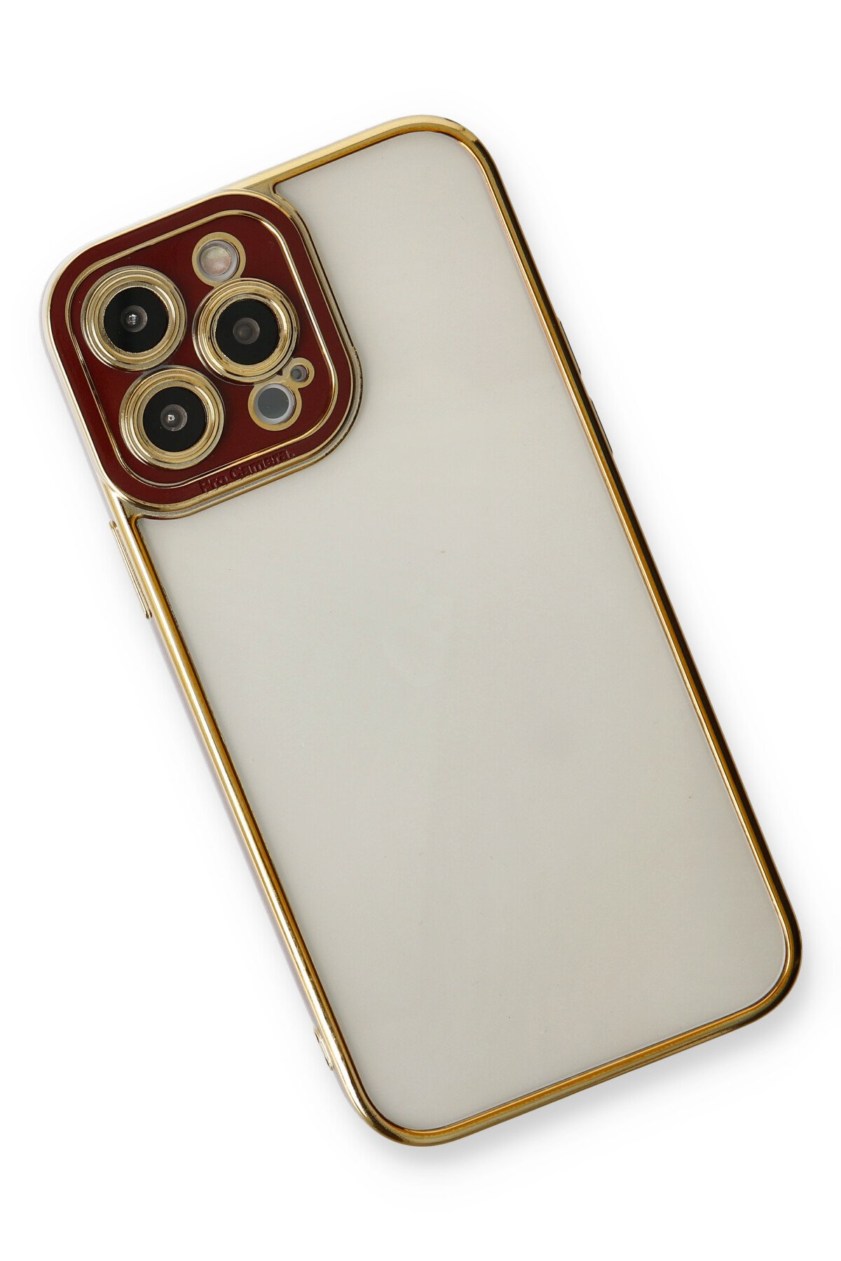Newface iPhone 13 Pro Max Kılıf Coco Karbon Standlı Kapak - Siyah