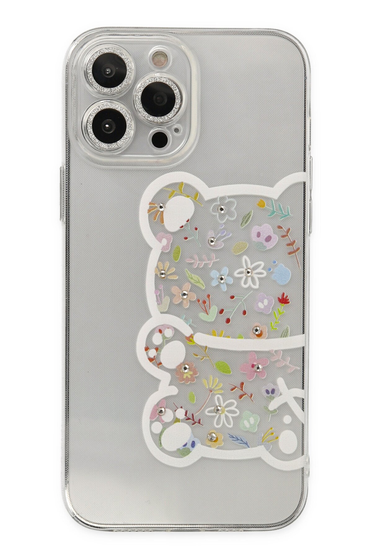 Newface iPhone 13 Pro Neon Fosforlu Kamera Lens - Mavi