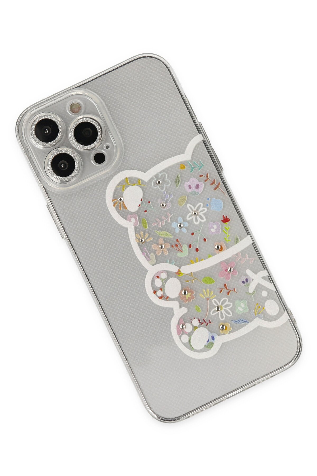 Newface iPhone 13 Pro Neon Fosforlu Kamera Lens - Mavi