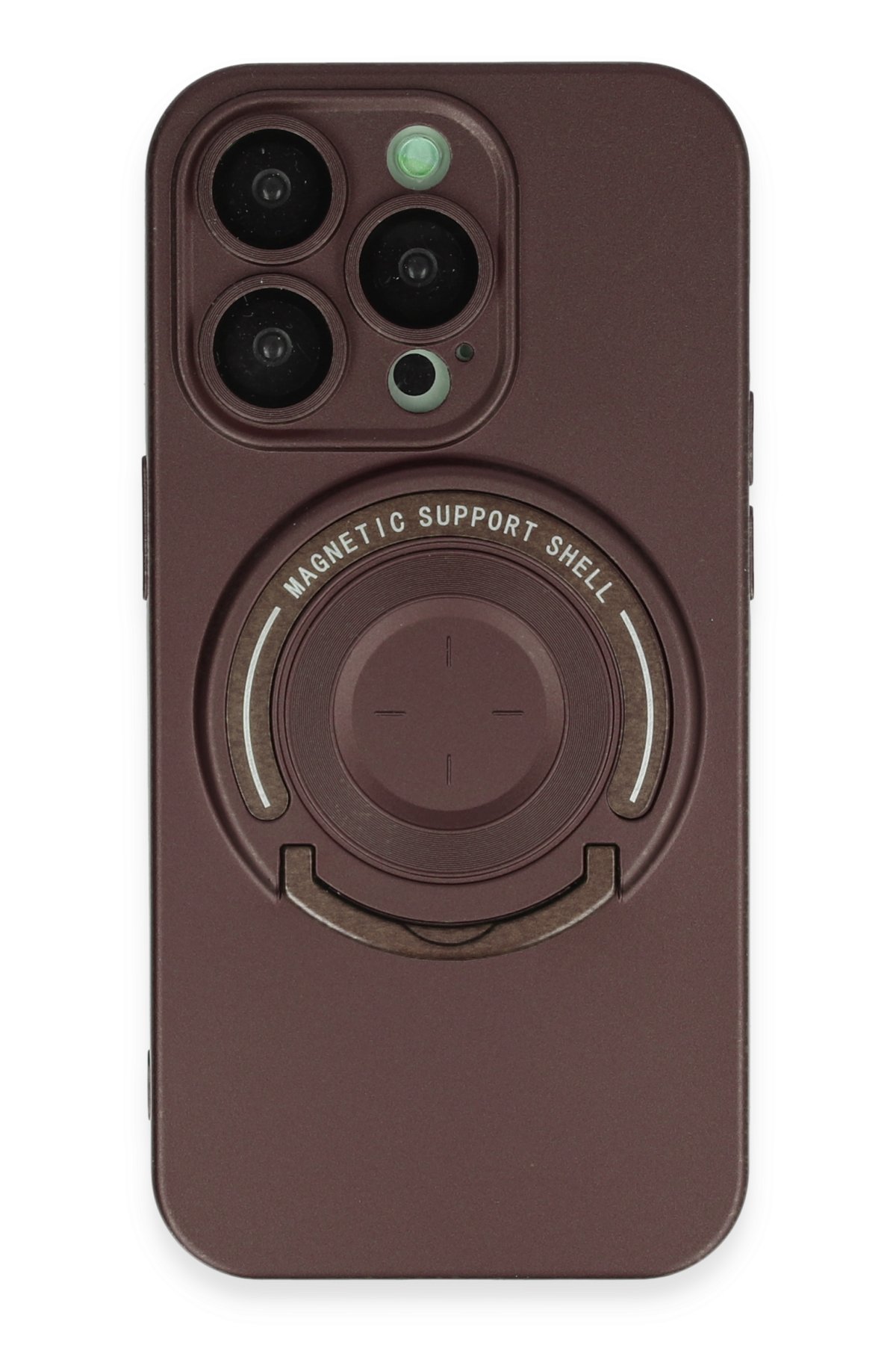 Newface iPhone 13 Pro Kılıf Zegna Yüzüklü Silikon Kapak - Rose