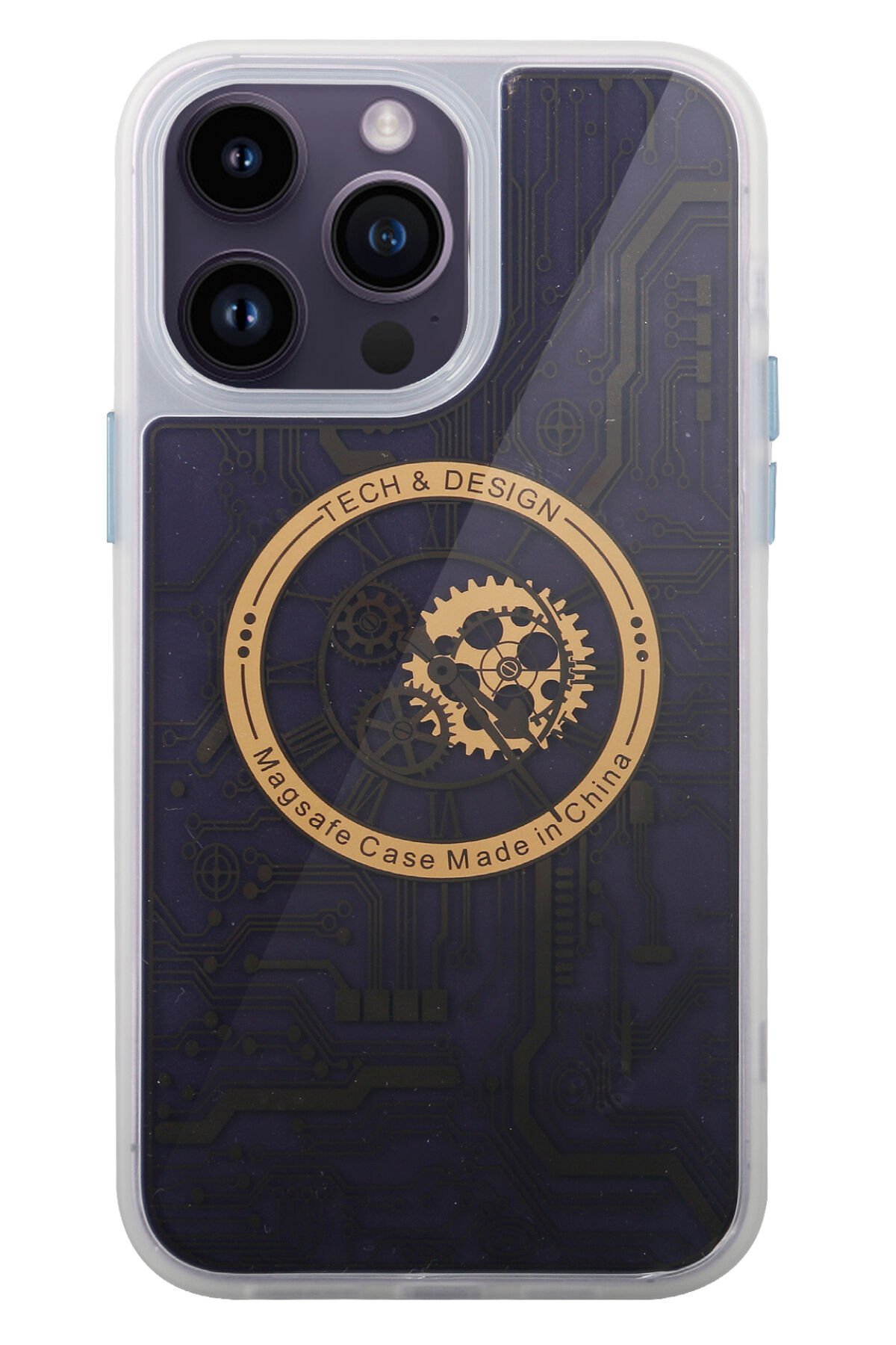 Newface iPhone 13 Pro Kılıf Mekanik Bumper Kapak - Yeşil