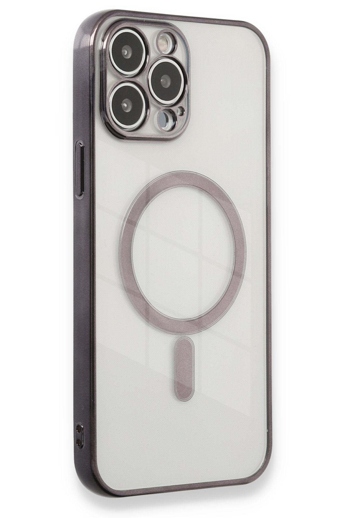 Newface iPhone 13 Pro Kılıf Zegna Yüzüklü Silikon Kapak - Kırmızı