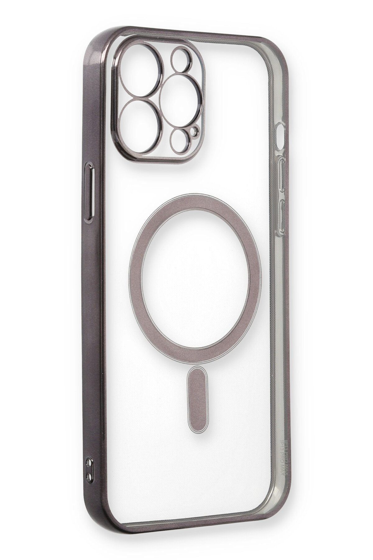 Newface iPhone 13 Pro Kılıf Zegna Yüzüklü Silikon Kapak - Kırmızı