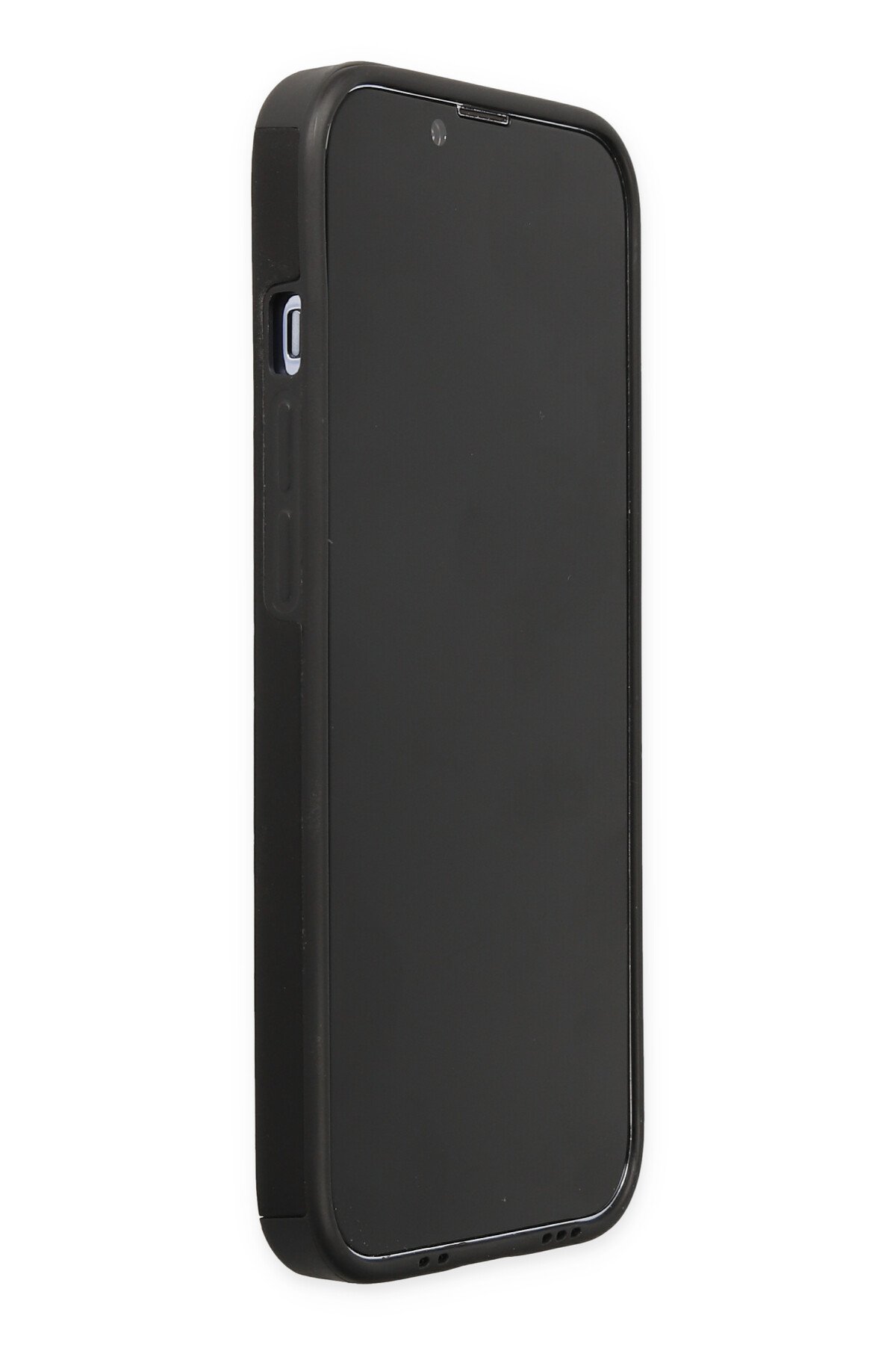 Newface iPhone 13 Pro Kılıf Range Yüzüklü Silikon - Siyah-Kırmızı