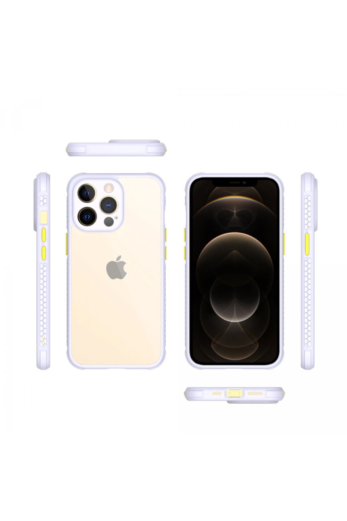 Newface iPhone 13 Pro Kılıf Prada Desenli Kapak - Prada Pembe - 1