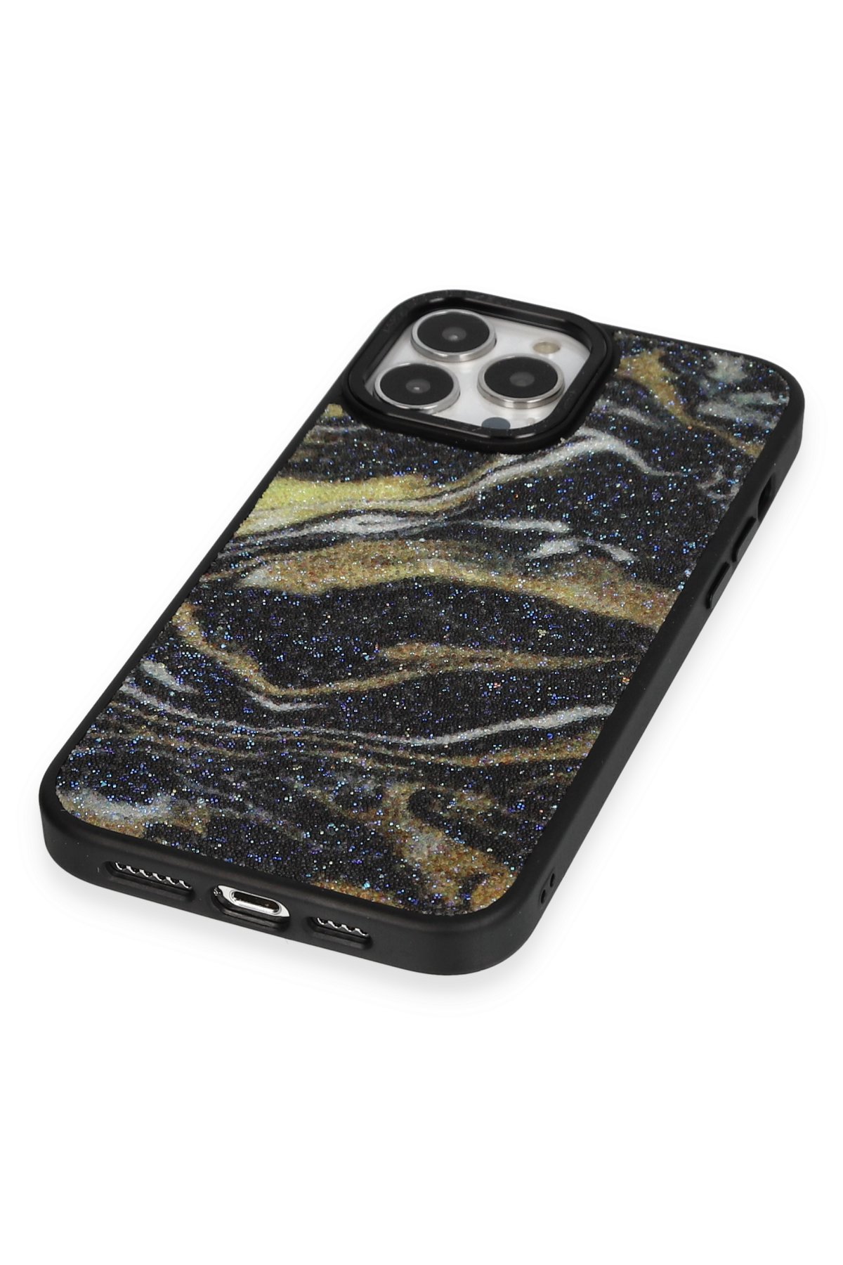 Newface iPhone 13 Pro Kılıf Coco Karbon Silikon - Mavi