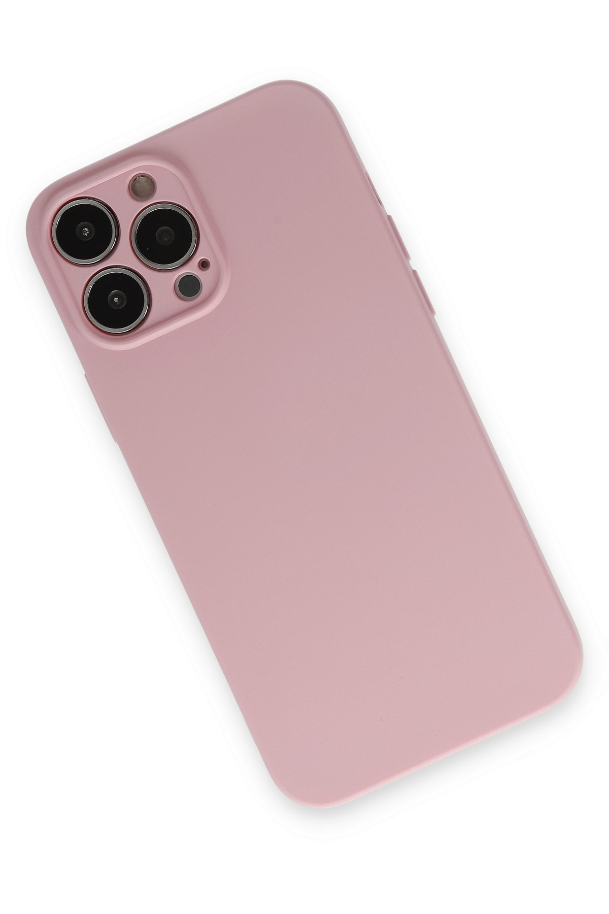 Newface iPhone 13 Pro Kılıf Sofya Yüzüklü Silikon Kapak - Siyah