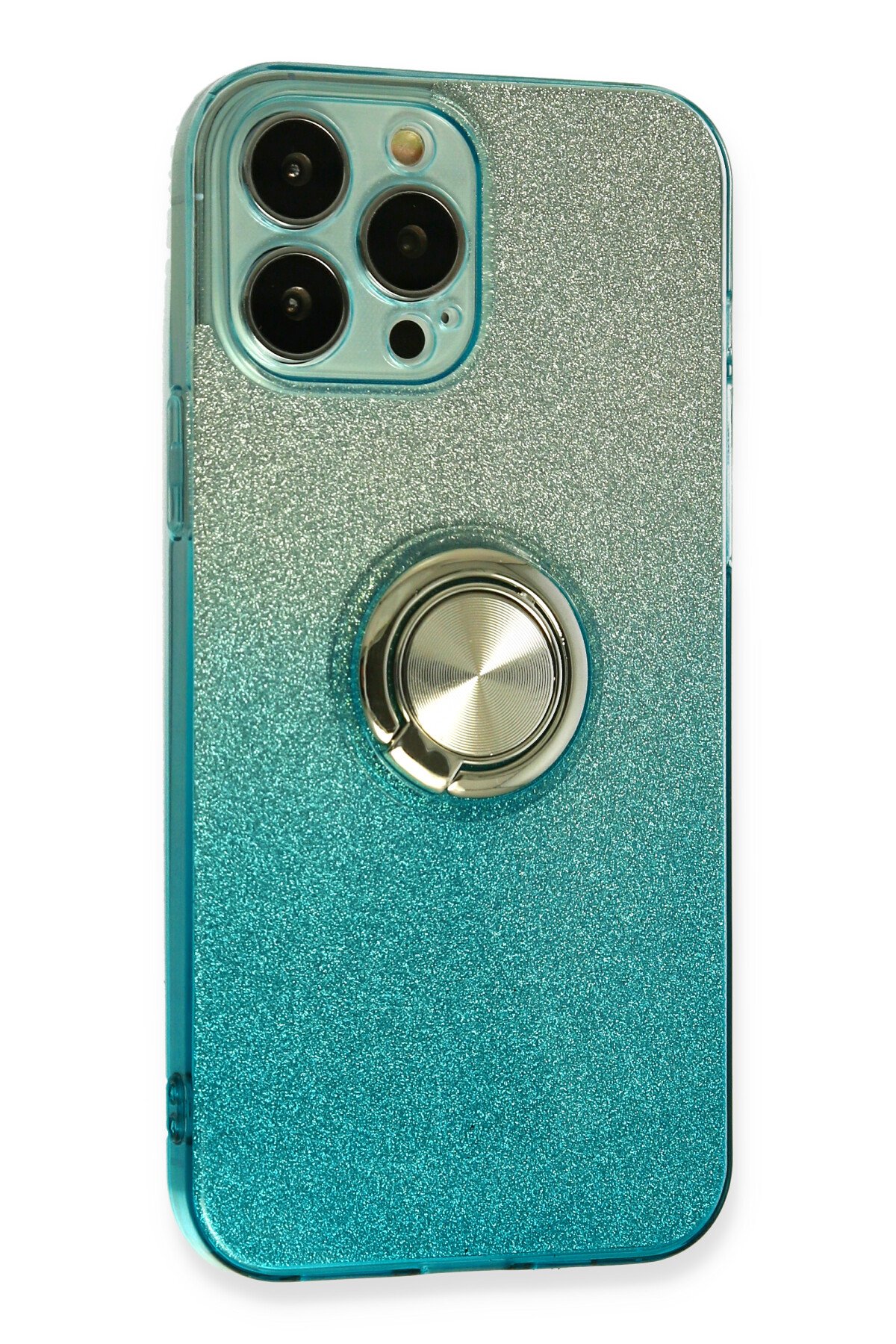 Newface iPhone 13 Pro Kılıf Zuma Kartvizitli Yüzüklü Silikon - Lila