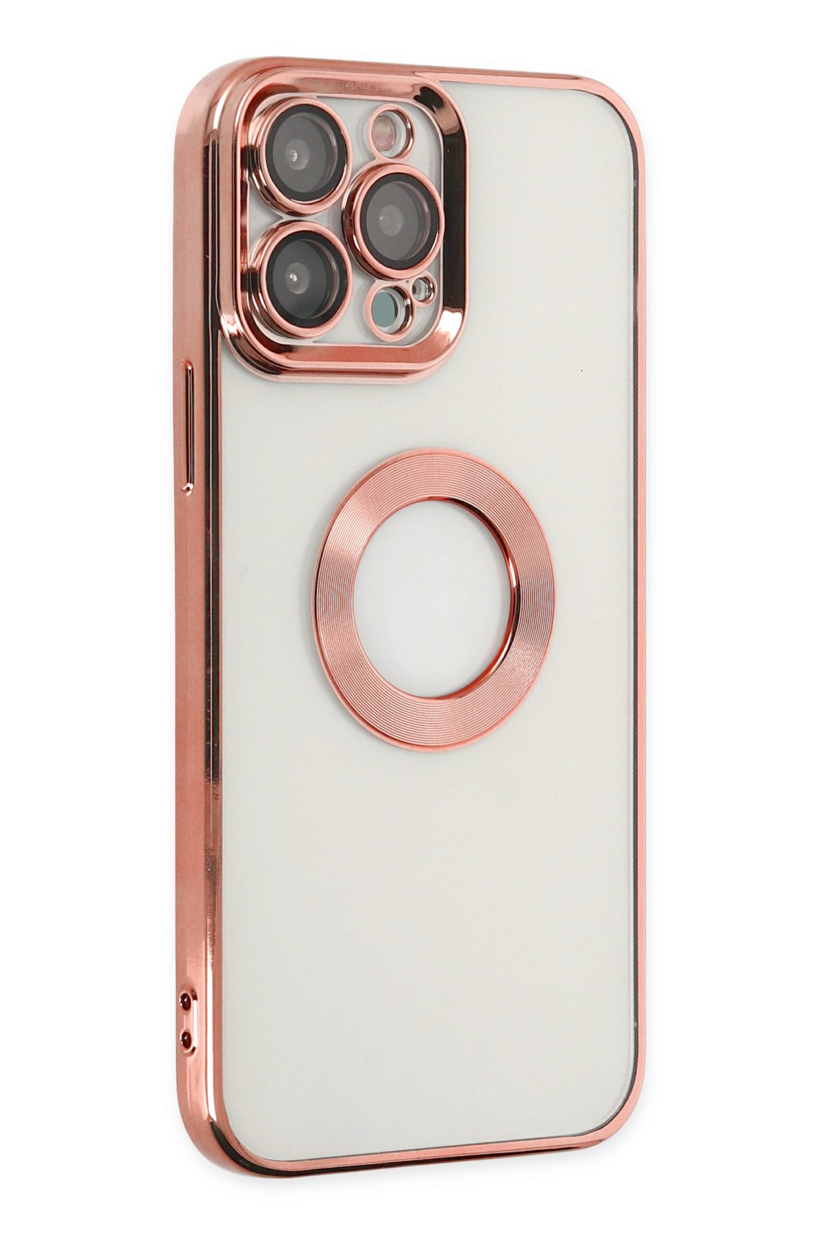 Newface iPhone 13 Pro Kılıf Mekanik Bumper Kapak - Gümüş
