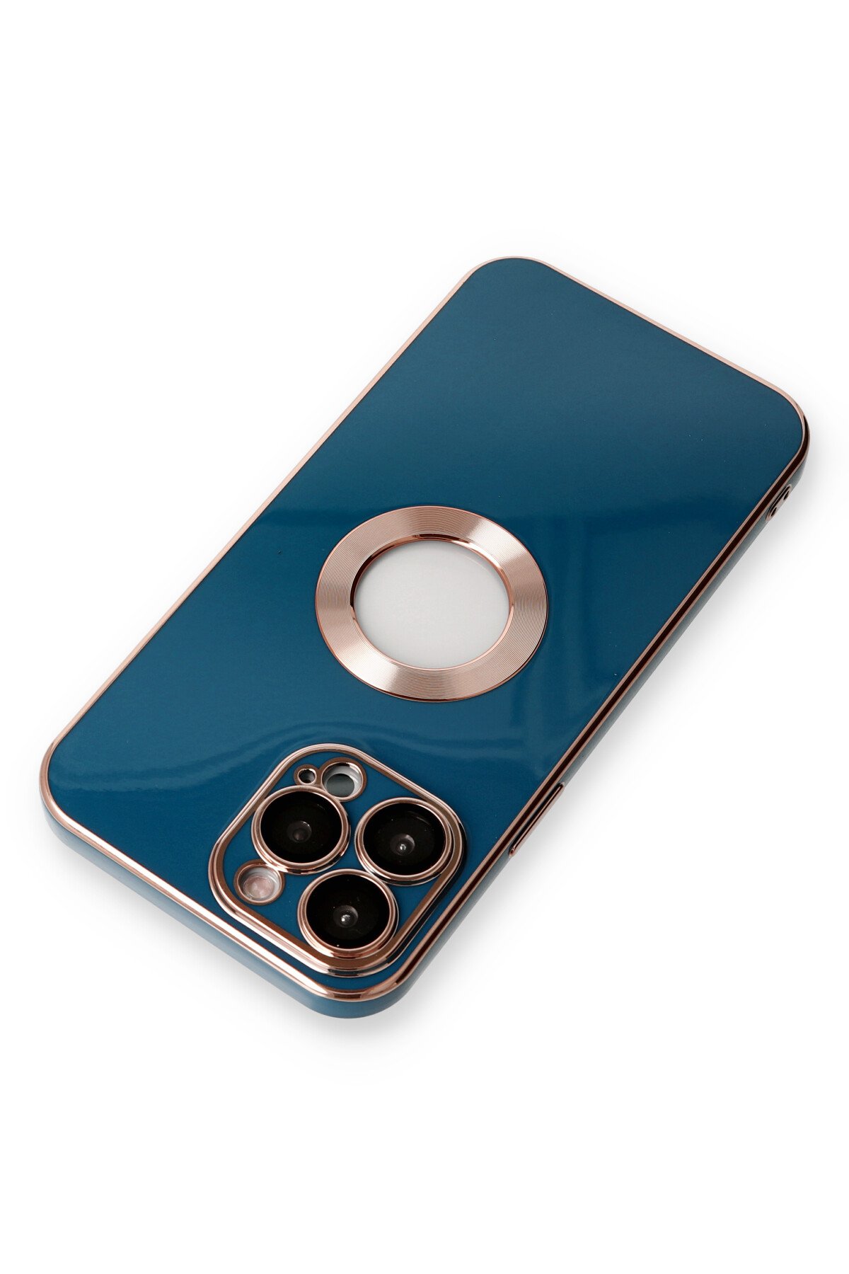 Newface iPhone 13 Pro Kılıf Ebruli Lansman Silikon - Pembe-Lila