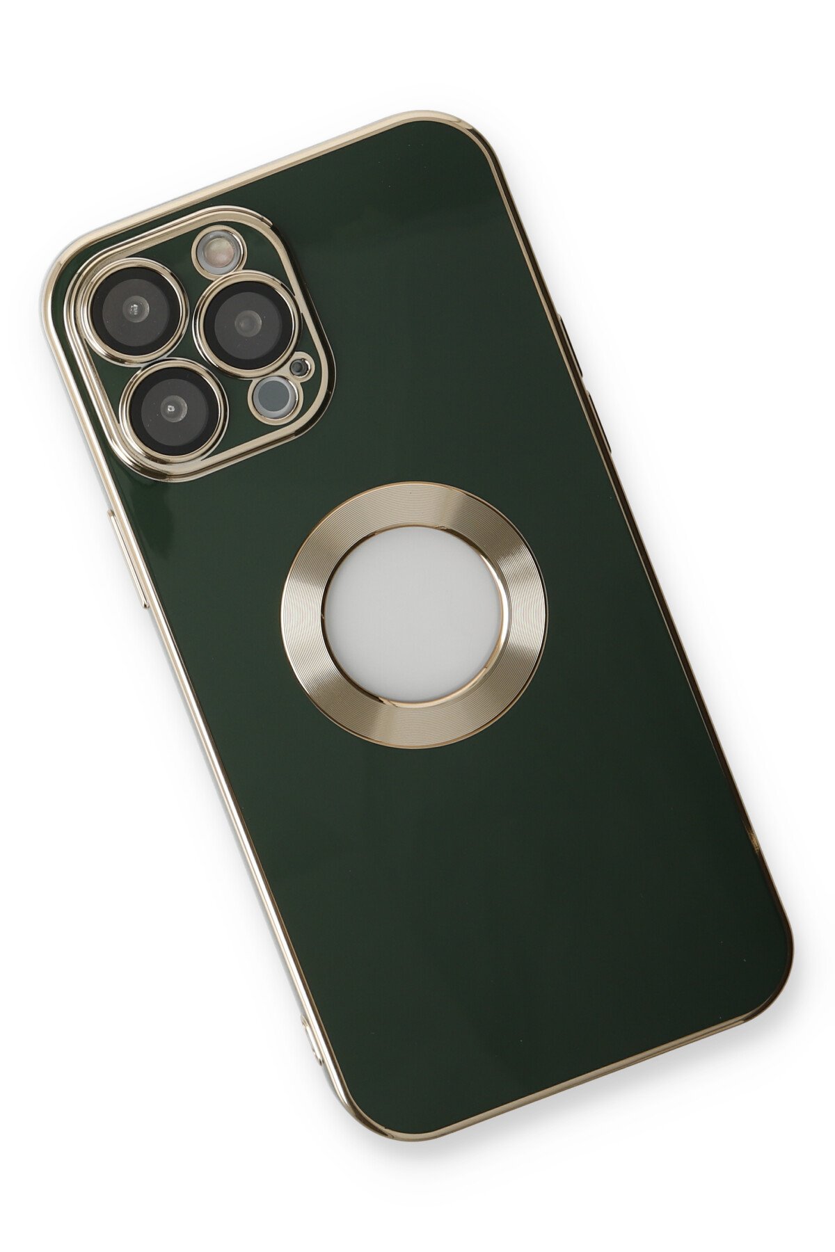 Newface iPhone 13 Pro Kılıf Slot Silikon - Gümüş
