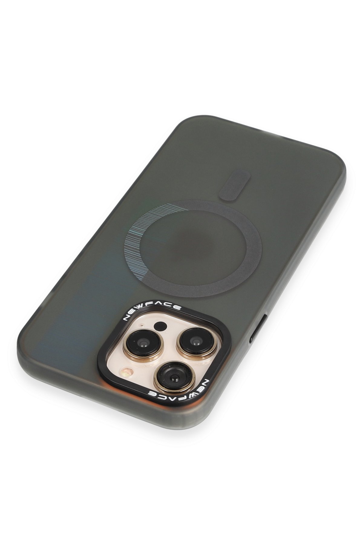 Newface iPhone 13 Pro Kılıf Mudo Magneticsafe Standlı Kapak - Siyah