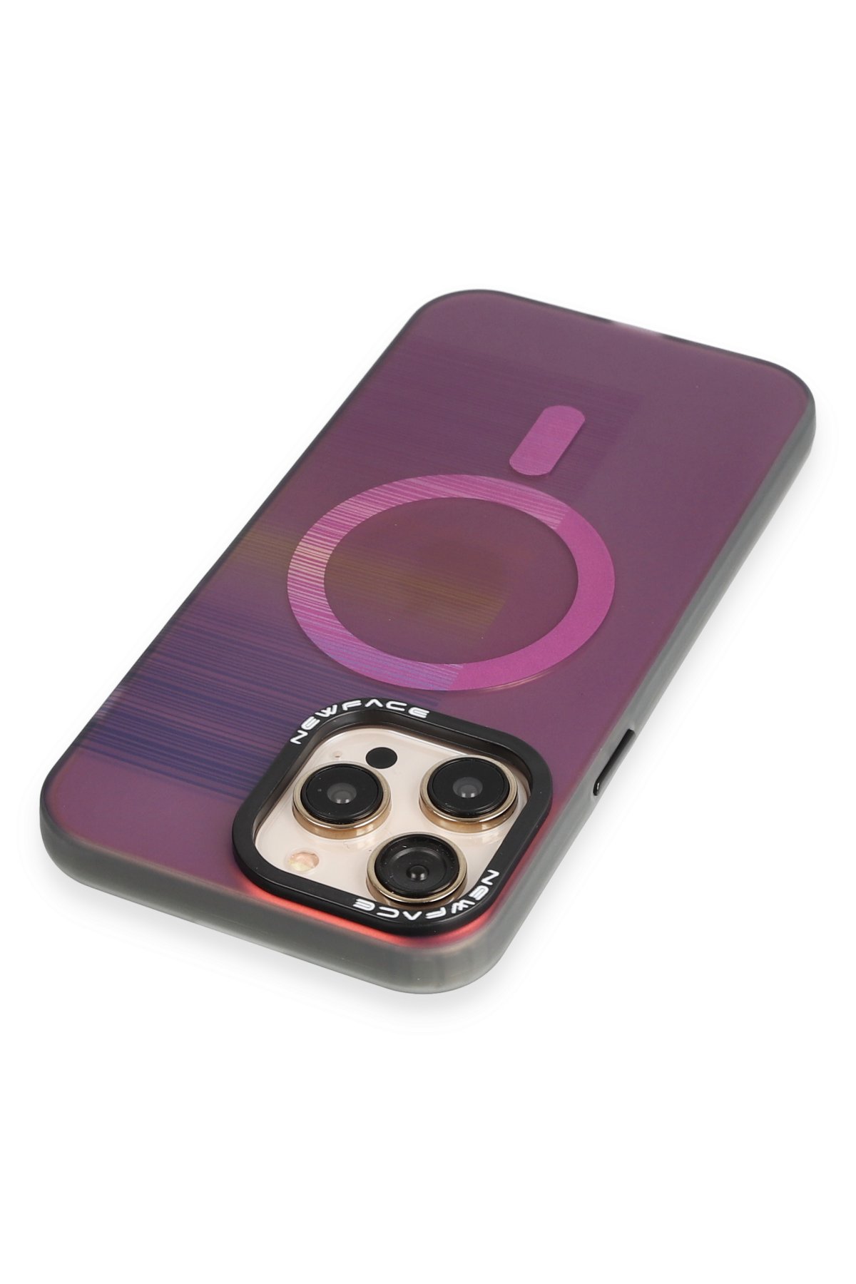 Newface iPhone 13 Pro Kılıf Platin Kamera Koruma Silikon - Kırmızı