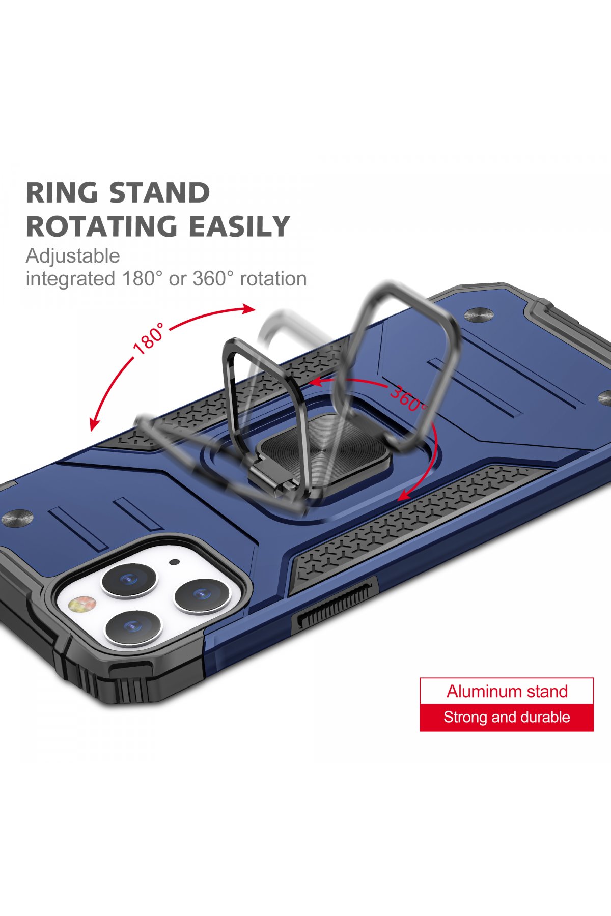 Newface iPhone 13 Pro Kılıf Loop Deri Silikon - Kahverengi