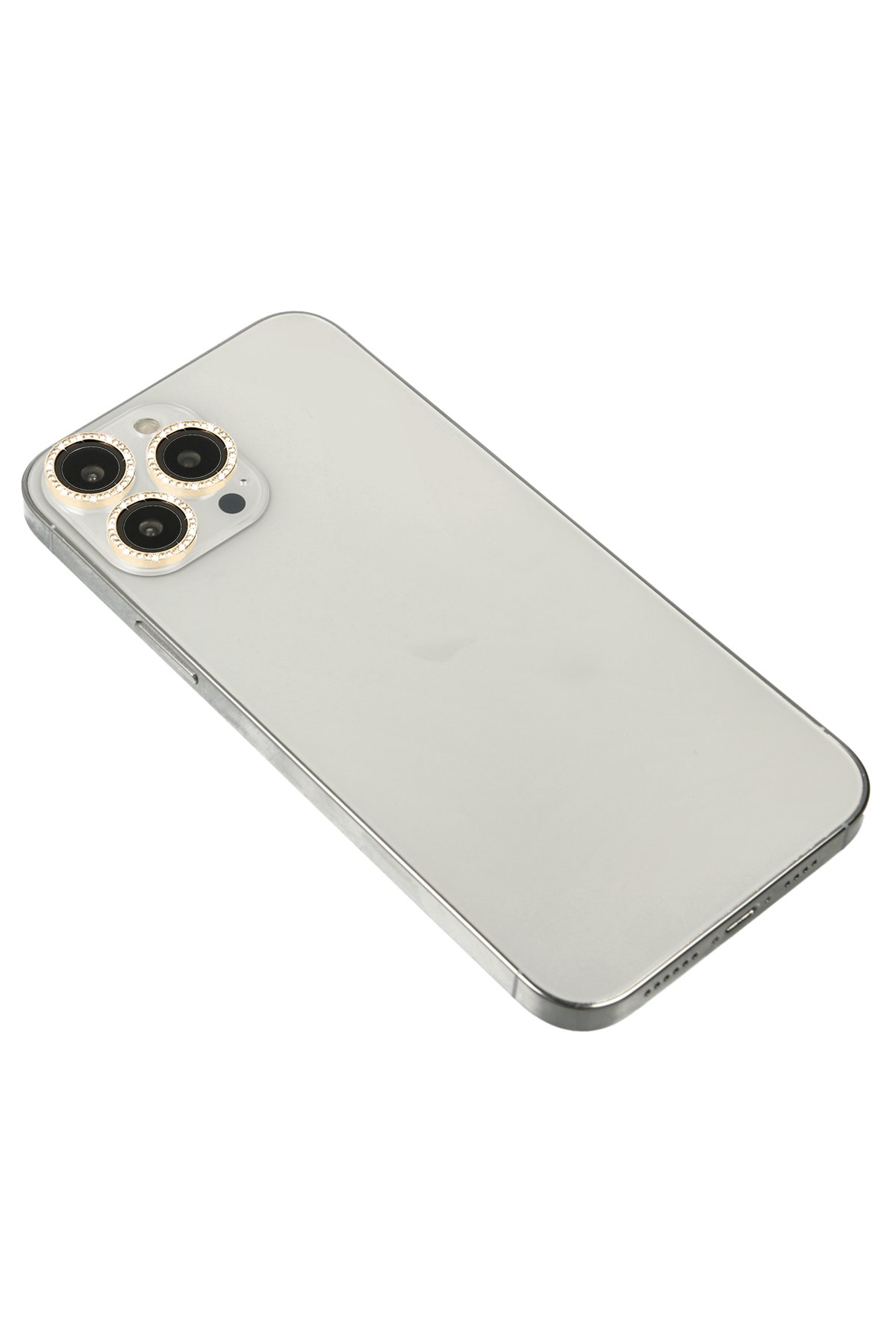 Newface iPhone 13 Pro Max Kılıf Luko Lens Silikon - Gold