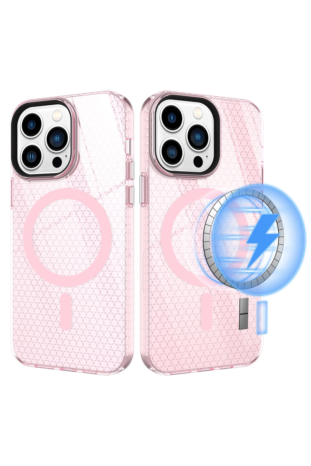 Newface iPhone 13 Pro Max Kılıf Kross Magneticsafe Kapak - Kırmızı