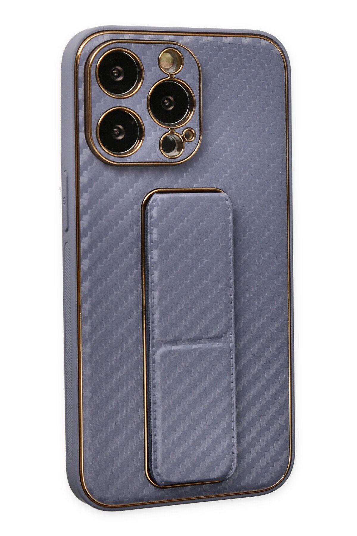 Newface iPhone 13 Pro Max Kılıf Rolet Stand Kapak - Sierra Blue