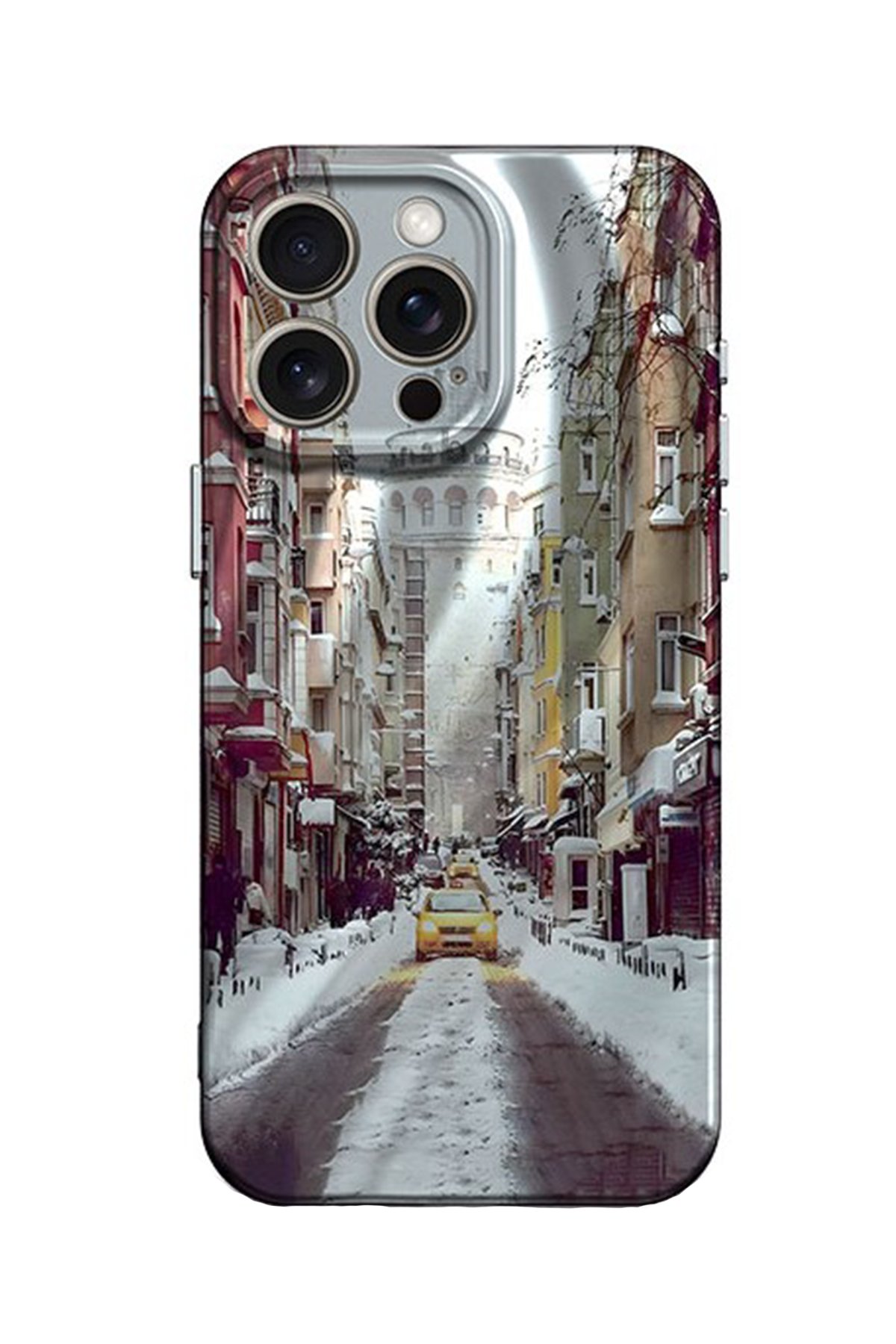 Newface iPhone 13 Pro Max Kılıf Esila Silikon - Gri