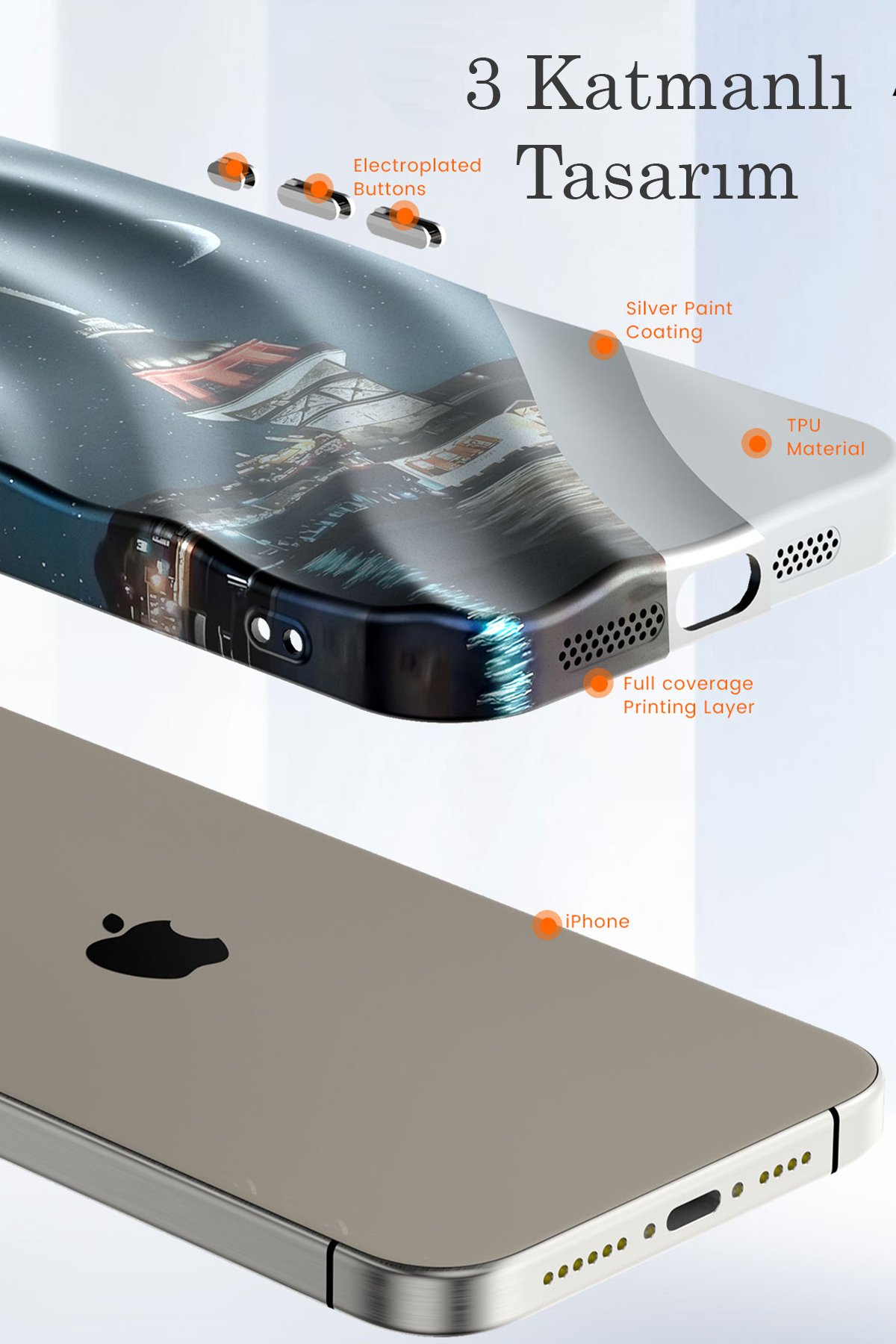 Newface iPhone 13 Pro Max Kılıf Mirror Desenli Kapak - Mirror - 7