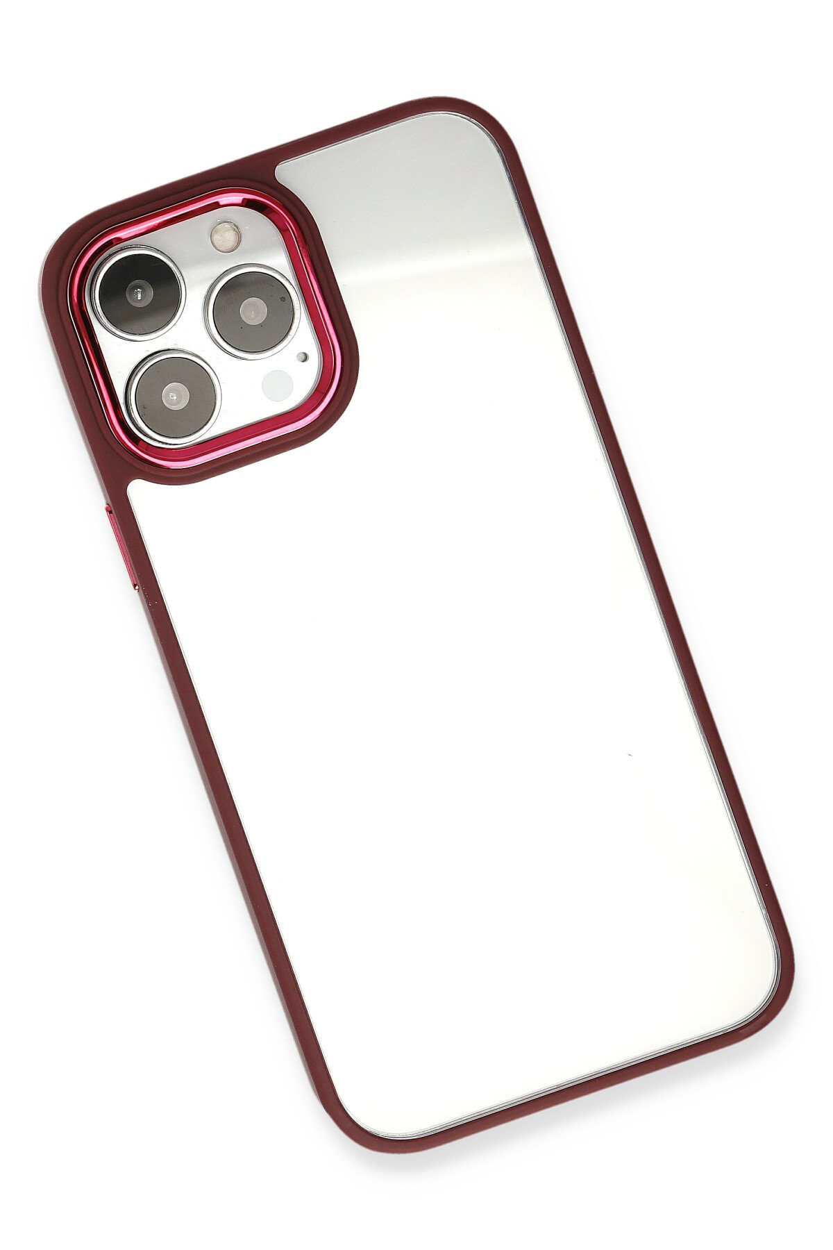 Newface iPhone 13 Pro Max Kılıf Liva Lens Silikon - Lila