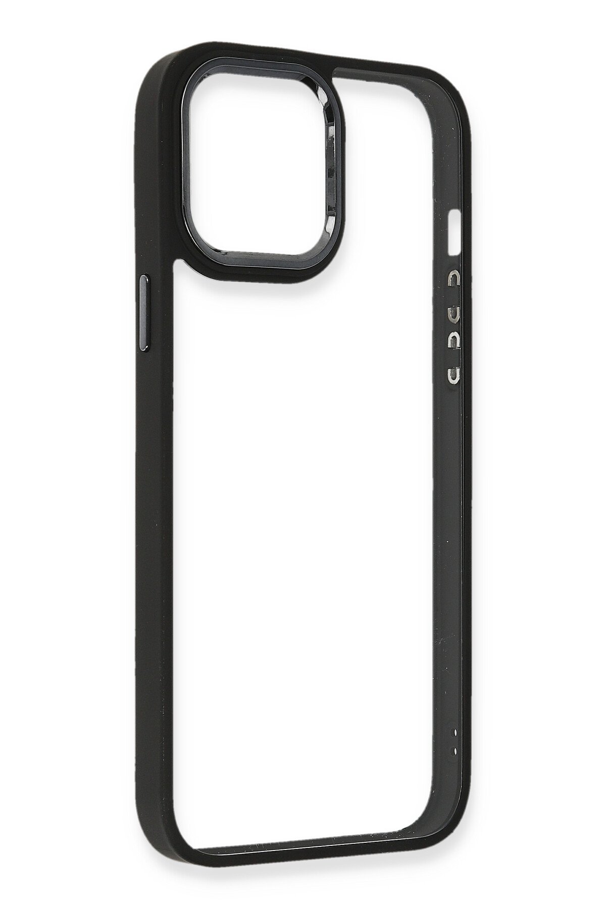 Newface iPhone 13 Pro Max Kılıf Glass Kapak - Siyah