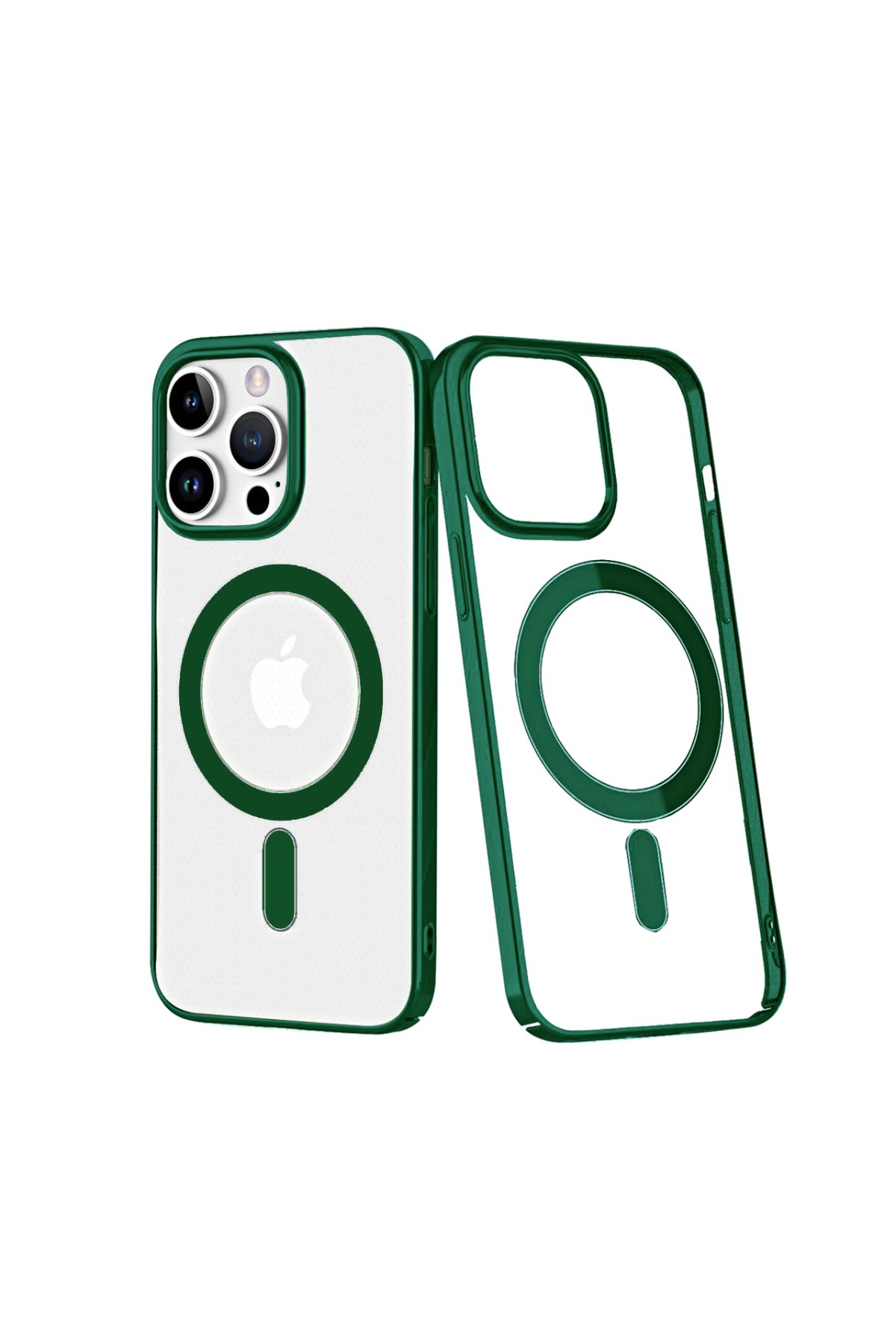 Newface iPhone 13 Pro Max Kılıf Razer Lensli Silikon - Gümüş