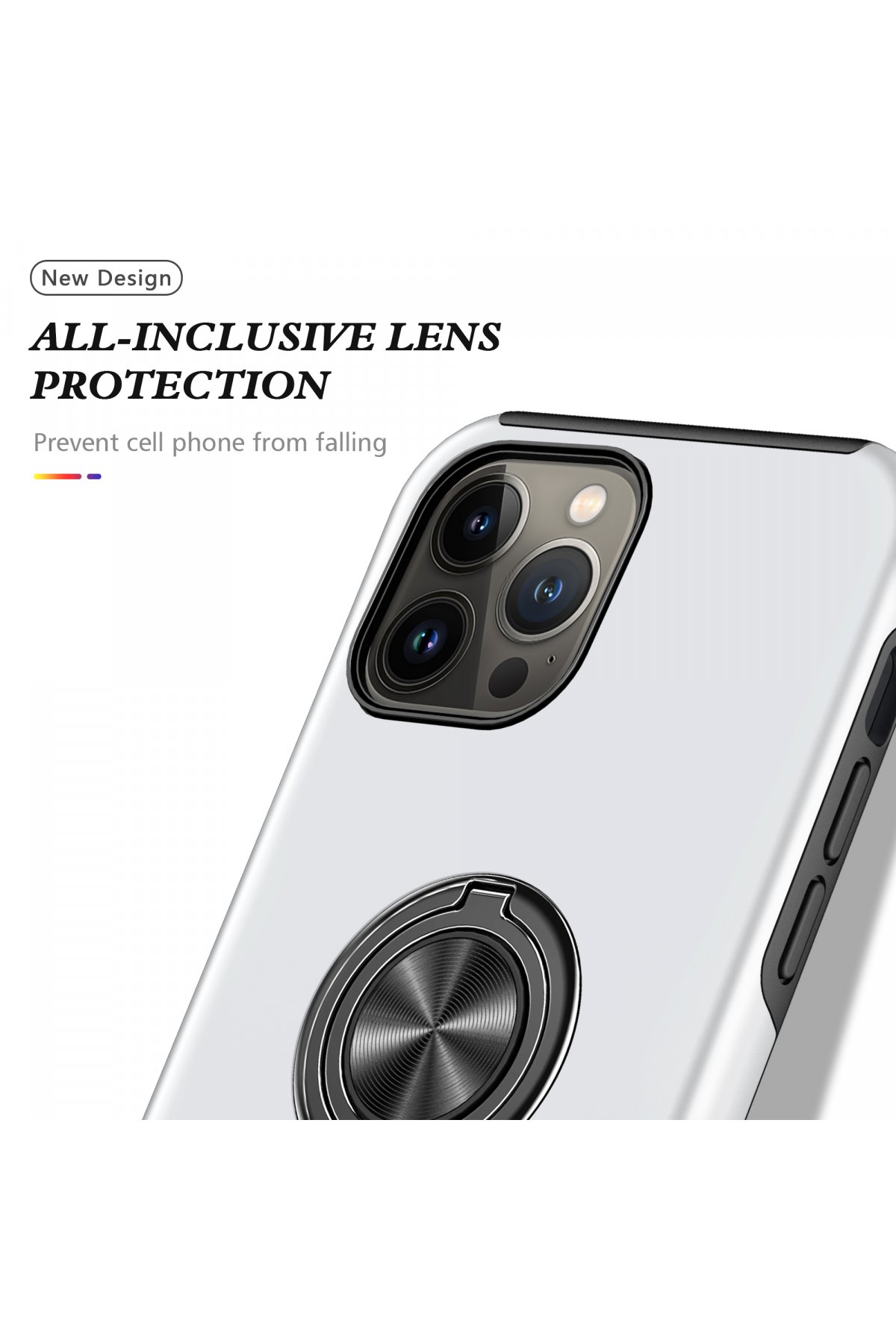Newface iPhone 13 Pro Max Kılıf Fly Lens Silikon - Şeffaf