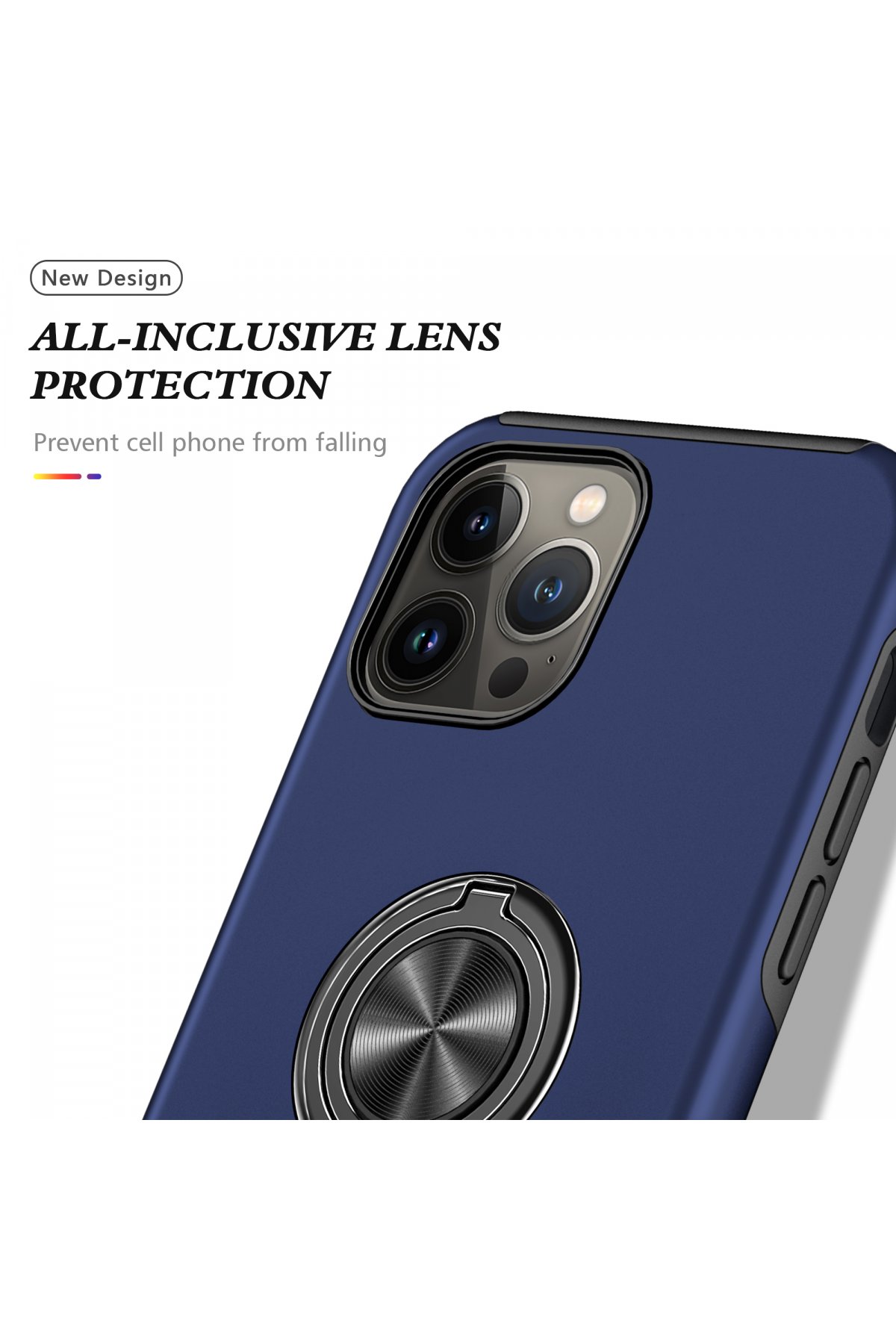 Newface iPhone 13 Pro Max Kılıf Palm Buzlu Kamera Sürgülü Silikon - Lila