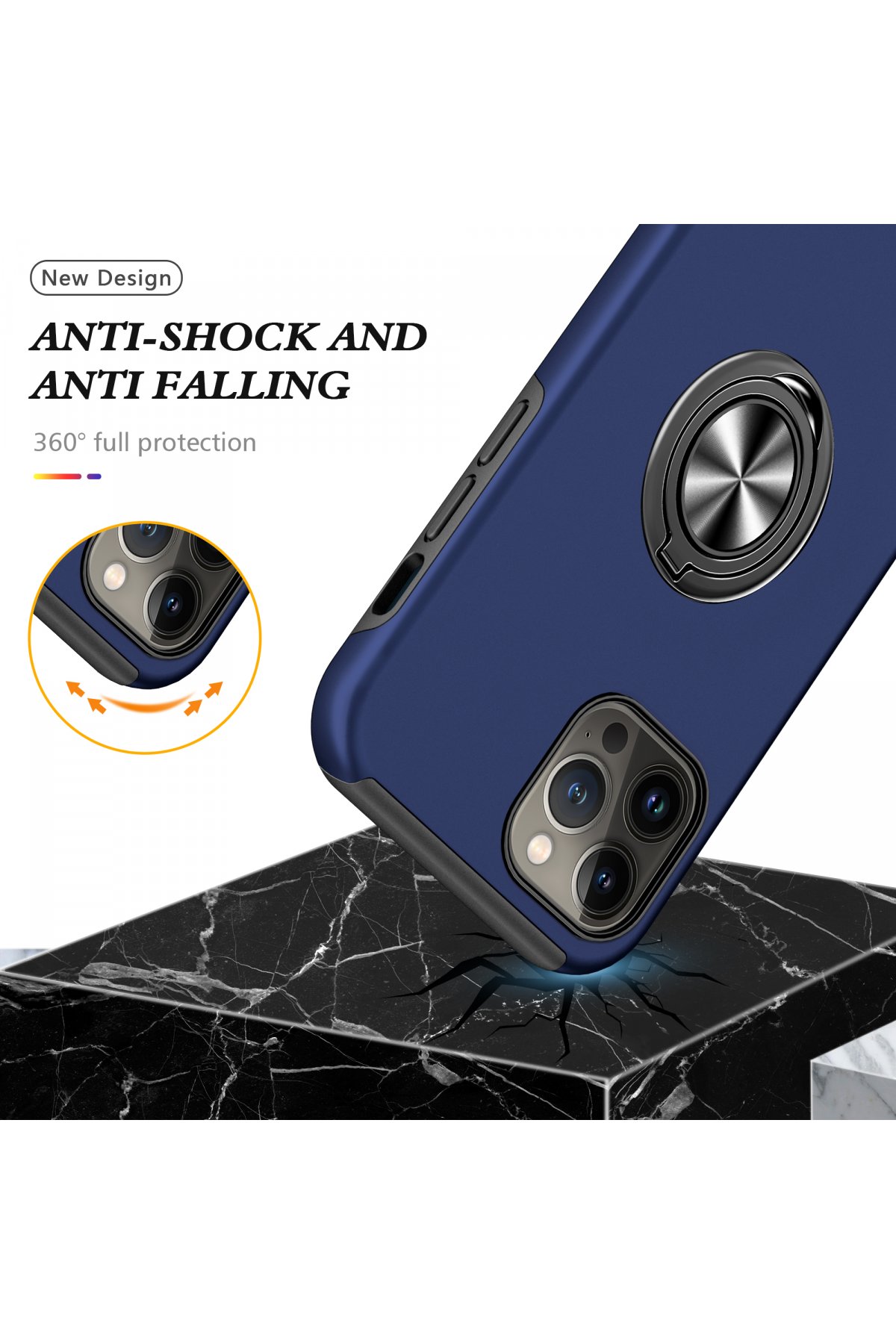 Newface iPhone 13 Pro Max Kılıf Palm Buzlu Kamera Sürgülü Silikon - Lila