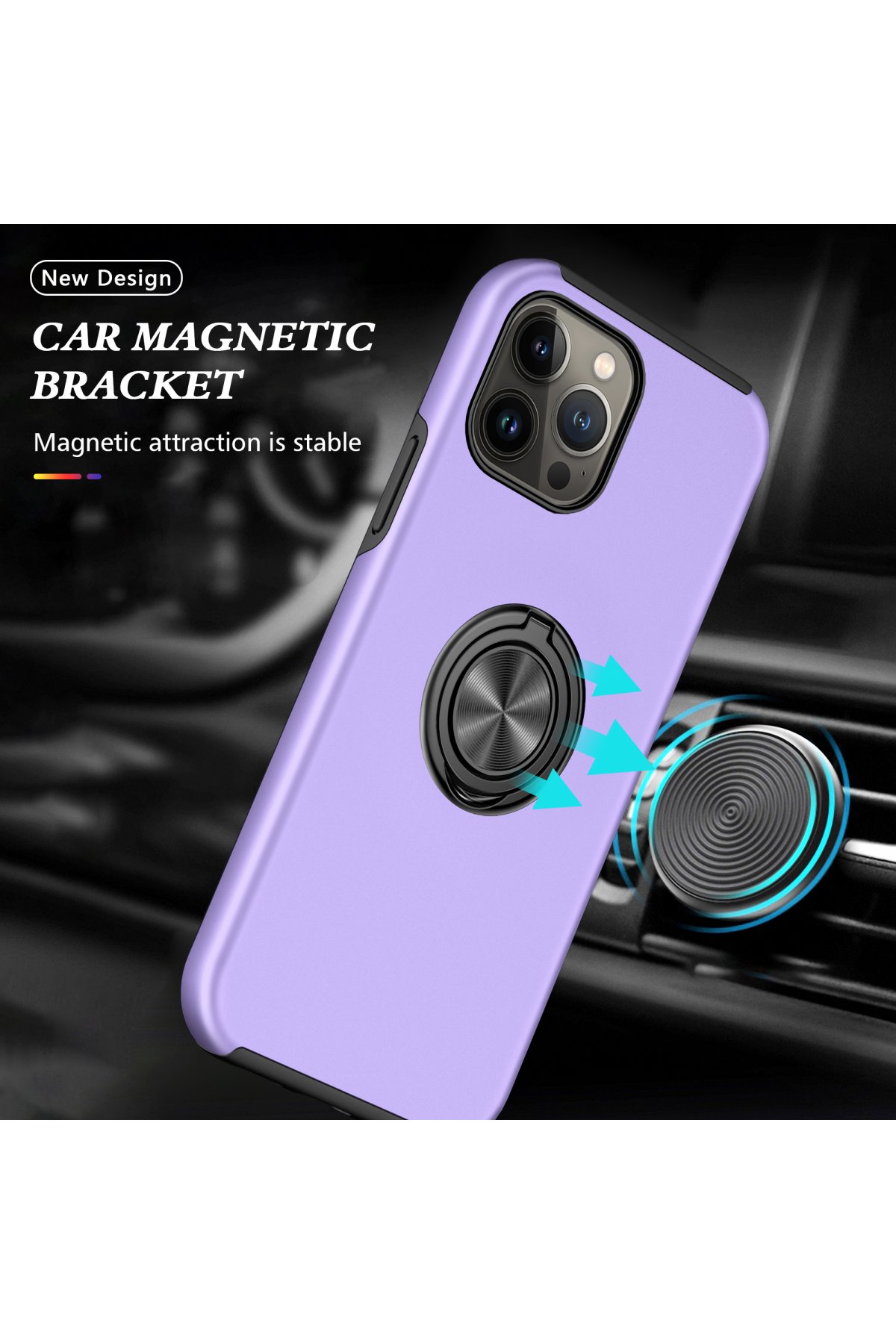 Newface iPhone 13 Pro Max Kılıf Coco Deri Silikon Kapak - Turkuaz