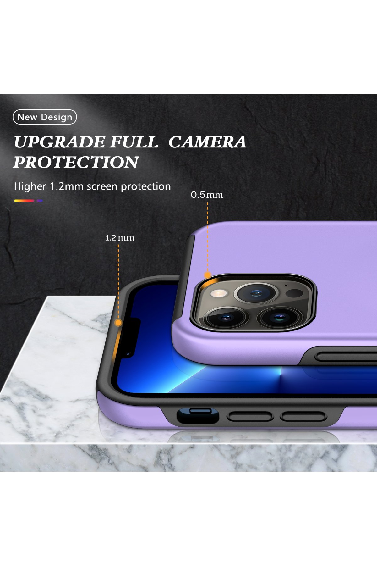 Newface iPhone 13 Pro Max Kılıf Coco Deri Silikon Kapak - Turkuaz