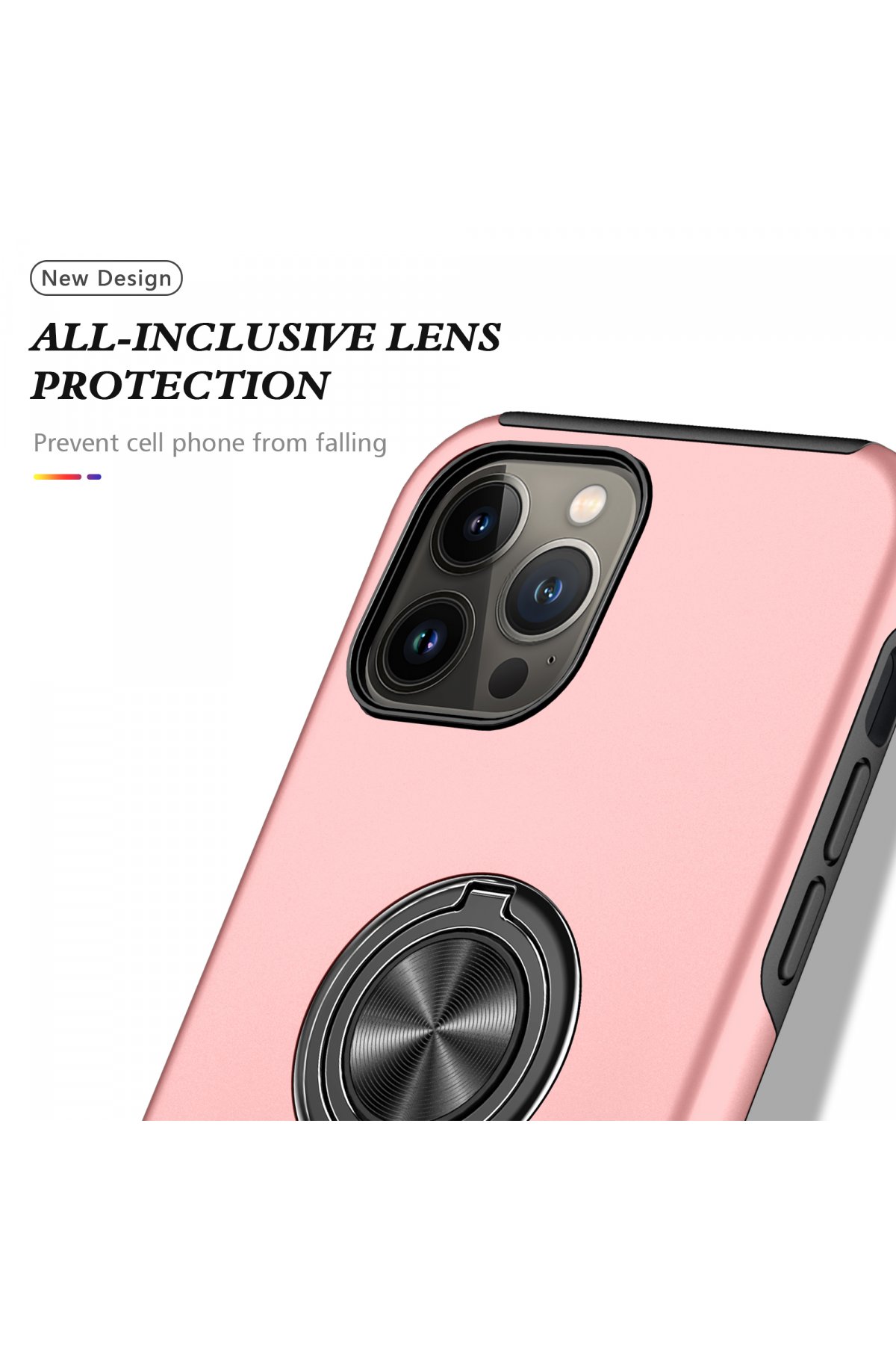 Newface iPhone 13 Pro Max Kılıf Mekanik Magsafe Kapak - Füme - 1