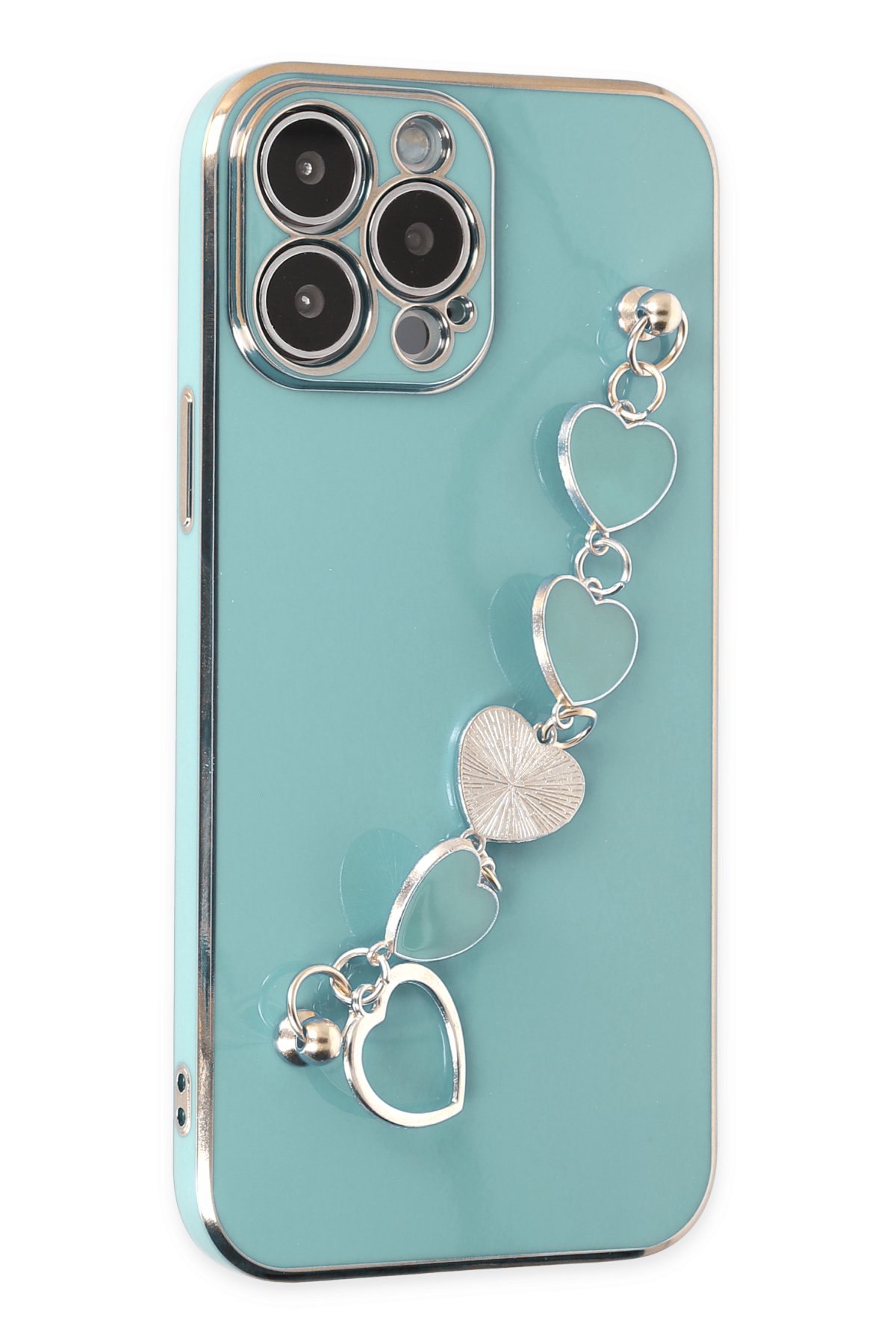 Newface iPhone 13 Pro Max Kılıf Platin Kamera Koruma Silikon - Sarı