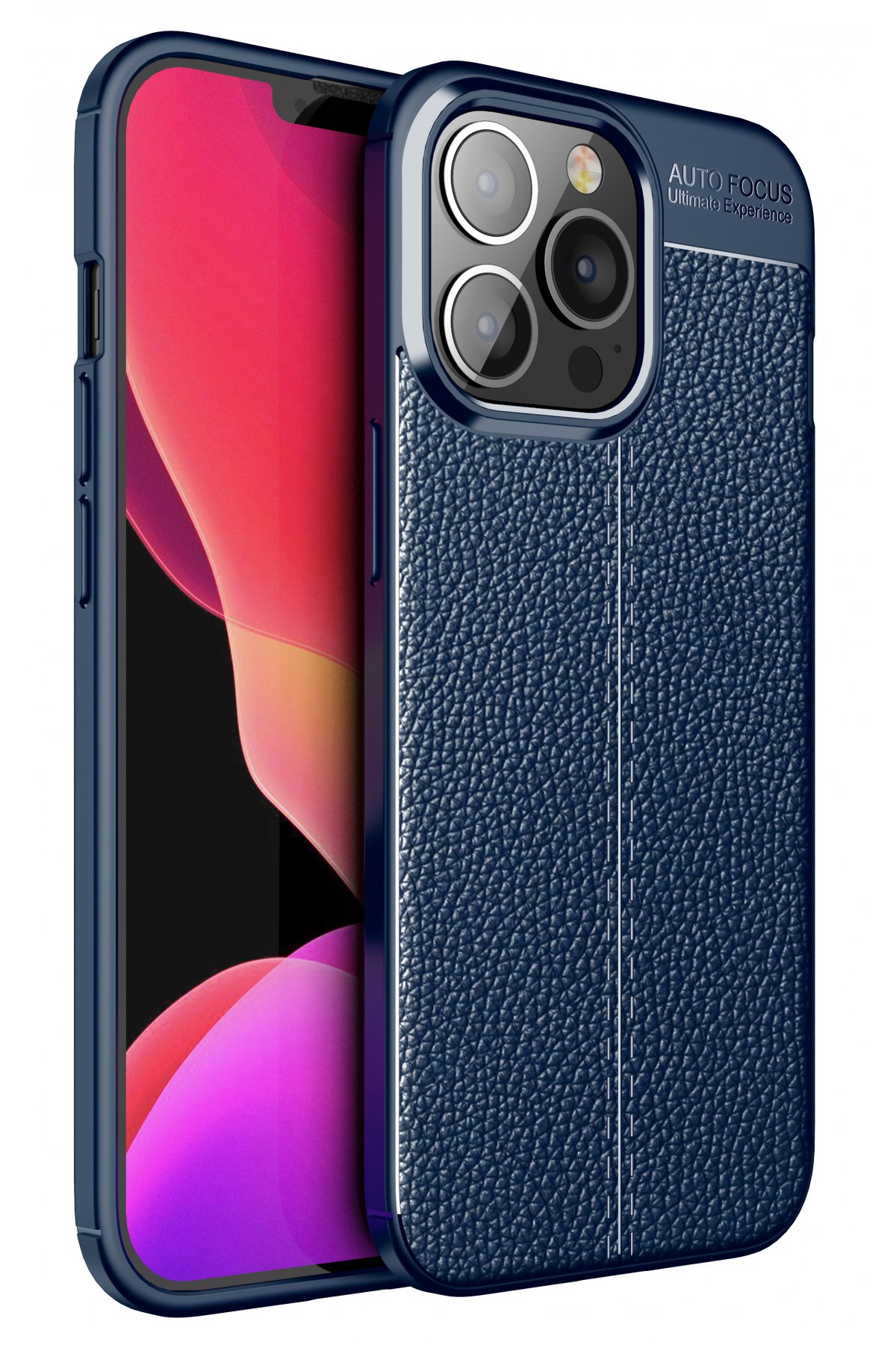 Newface iPhone 13 Pro Max Kılıf Tron Şeffaf Magsafe Kapak - Mavi