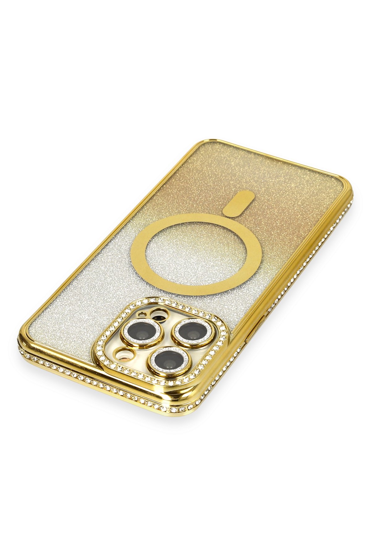 Newface iPhone 13 Pro Max Kılıf Coco Deri Magneticsafe Silikon - Haki Yeşil