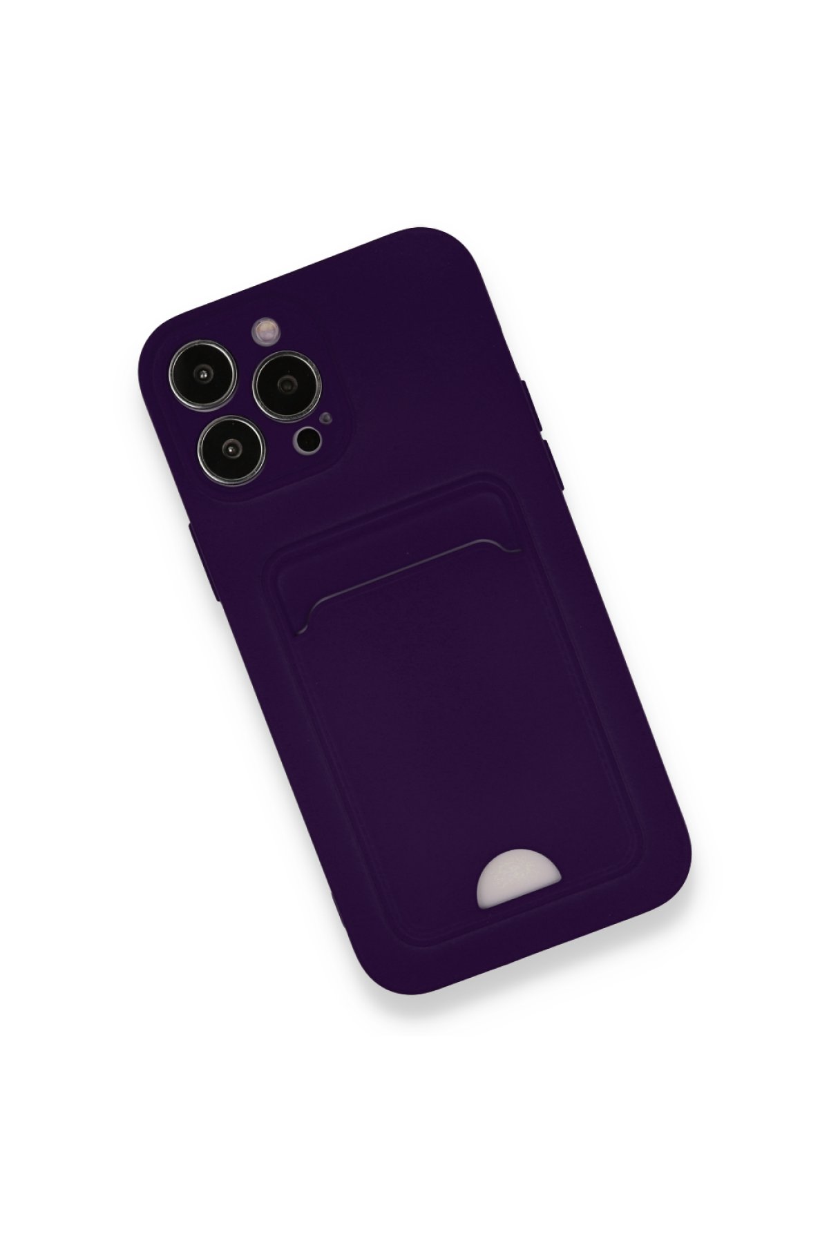 Newface iPhone 13 Pro Max Kılıf Zegna Yüzüklü Silikon Kapak - Rose