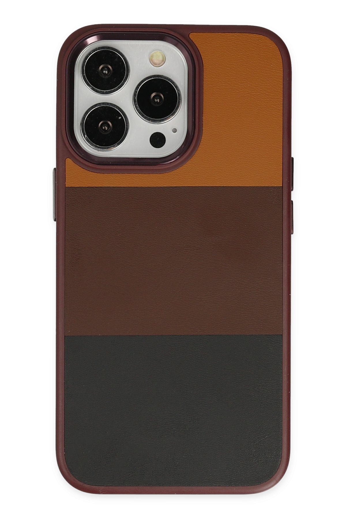 Newface iPhone 13 Pro Max Kılıf Coco Deri Silikon Kapak - Açık Lila
