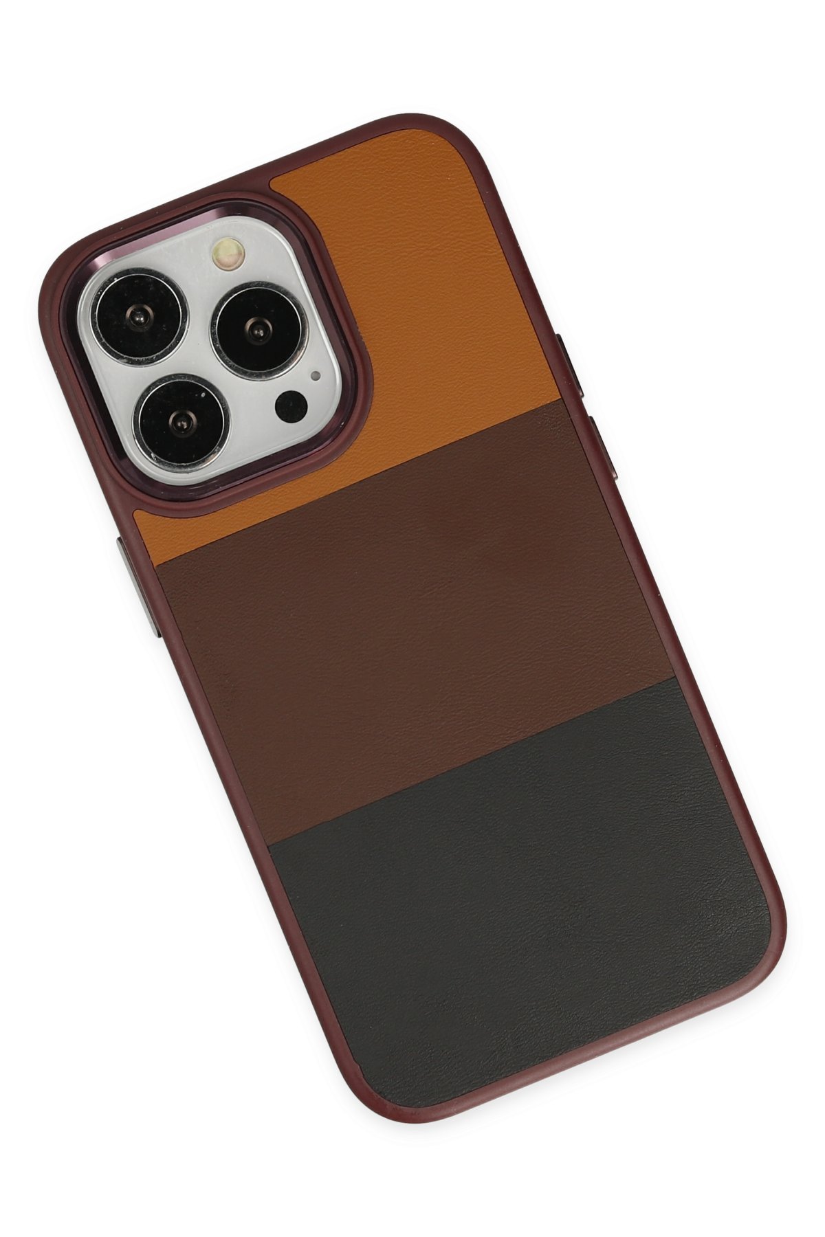 Newface iPhone 13 Pro Max Kılıf Coco Deri Silikon Kapak - Açık Lila