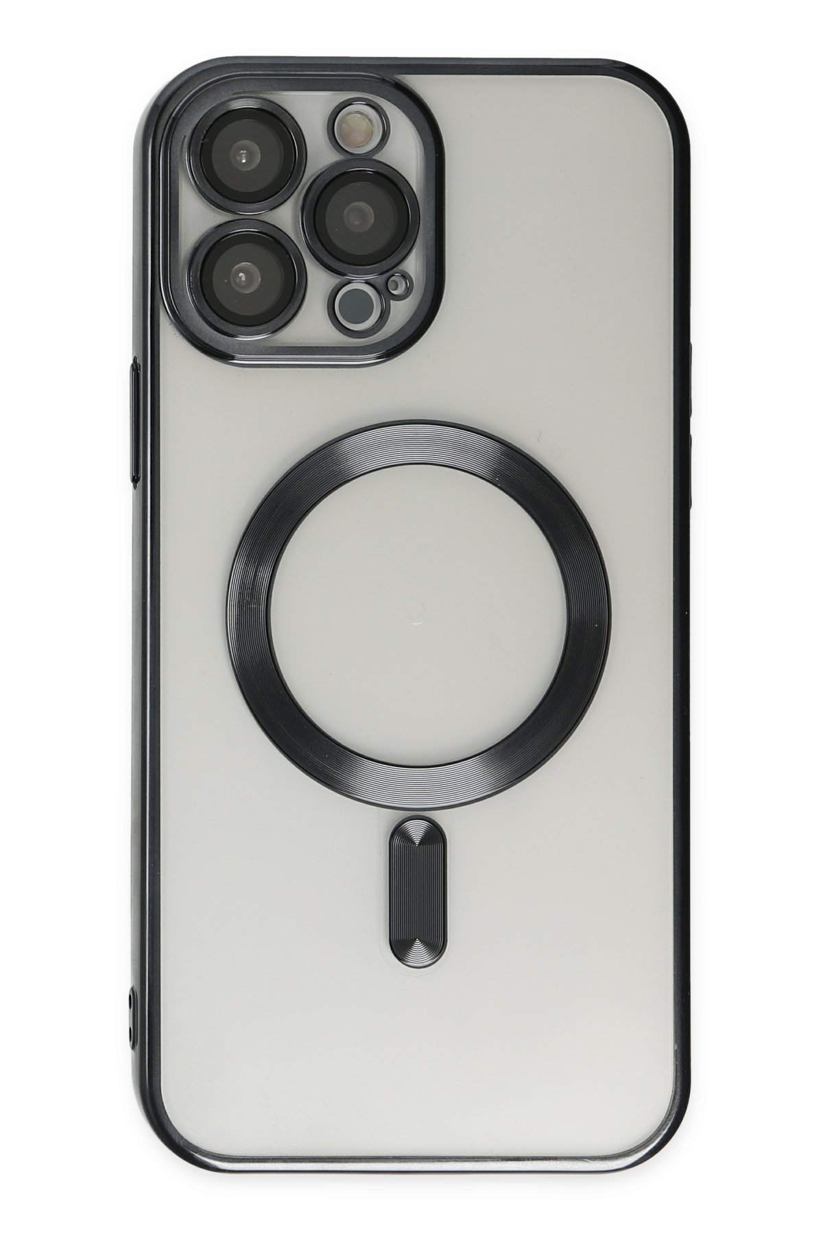 Newface iPhone 13 Pro Max Kılıf Glass Kapak - Mavi
