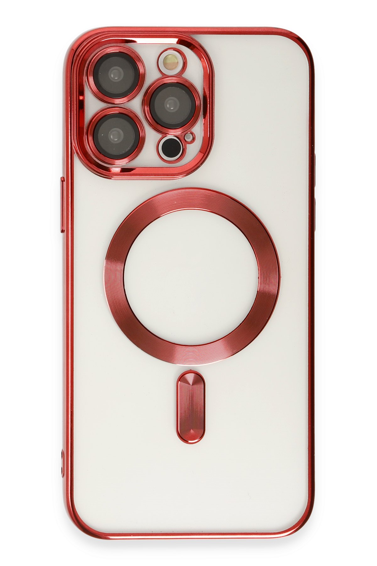 Newface iPhone 13 Pro Max Kılıf Glass Kapak - Sarı