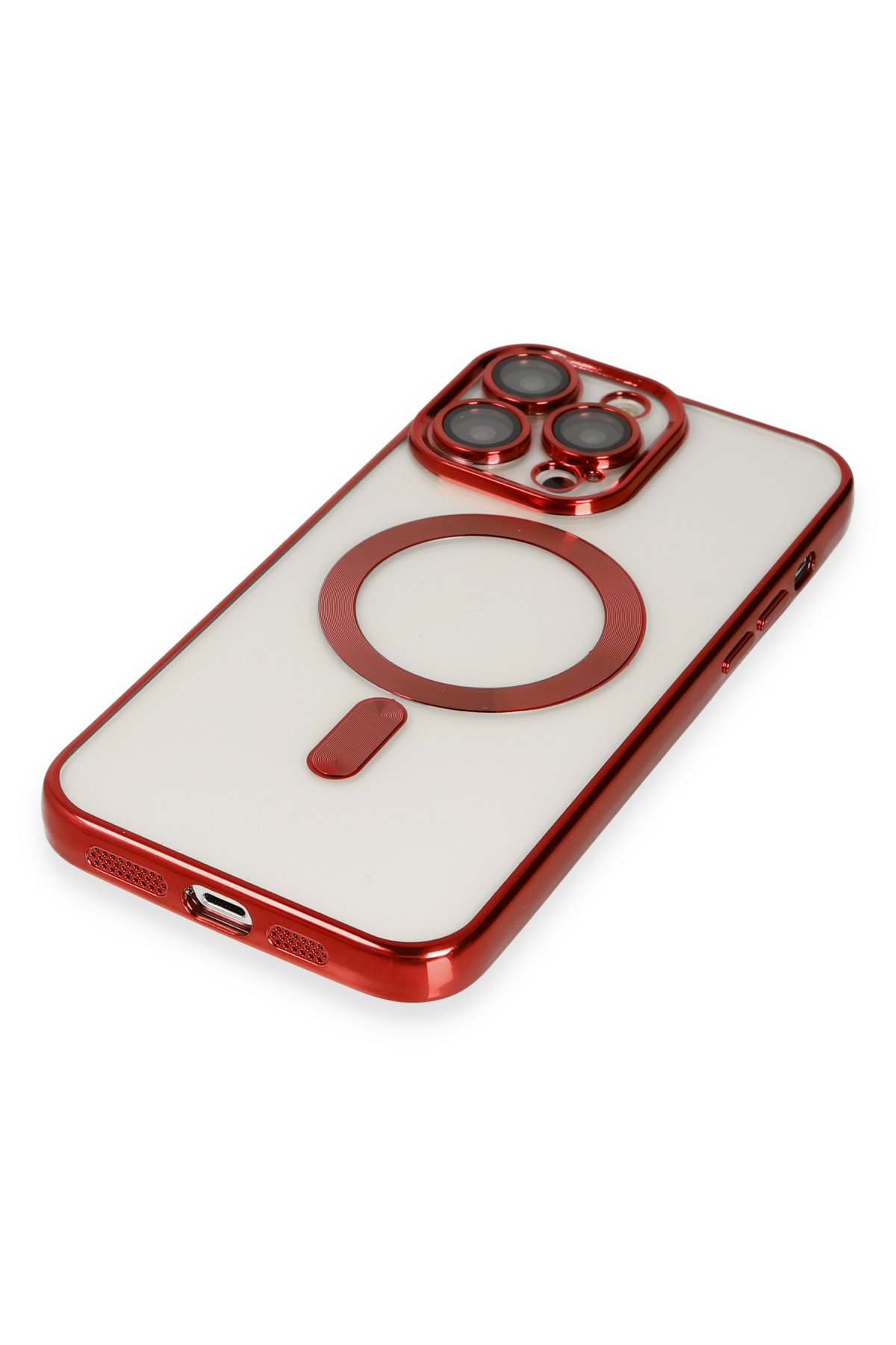 Newface iPhone 13 Pro Max Kılıf Glass Kapak - Sarı