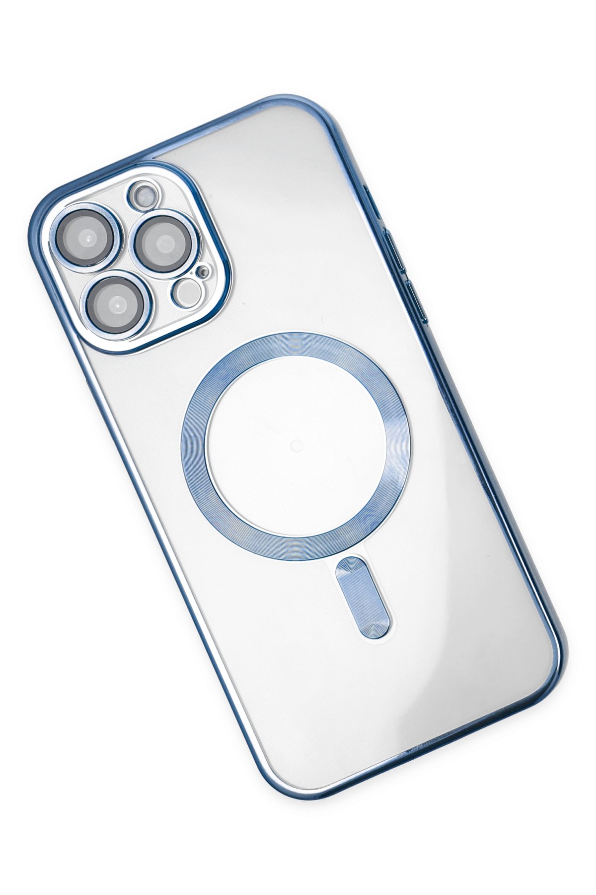 Newface iPhone 13 Pro Max Kılıf Nano içi Kadife Silikon - Açık Gri