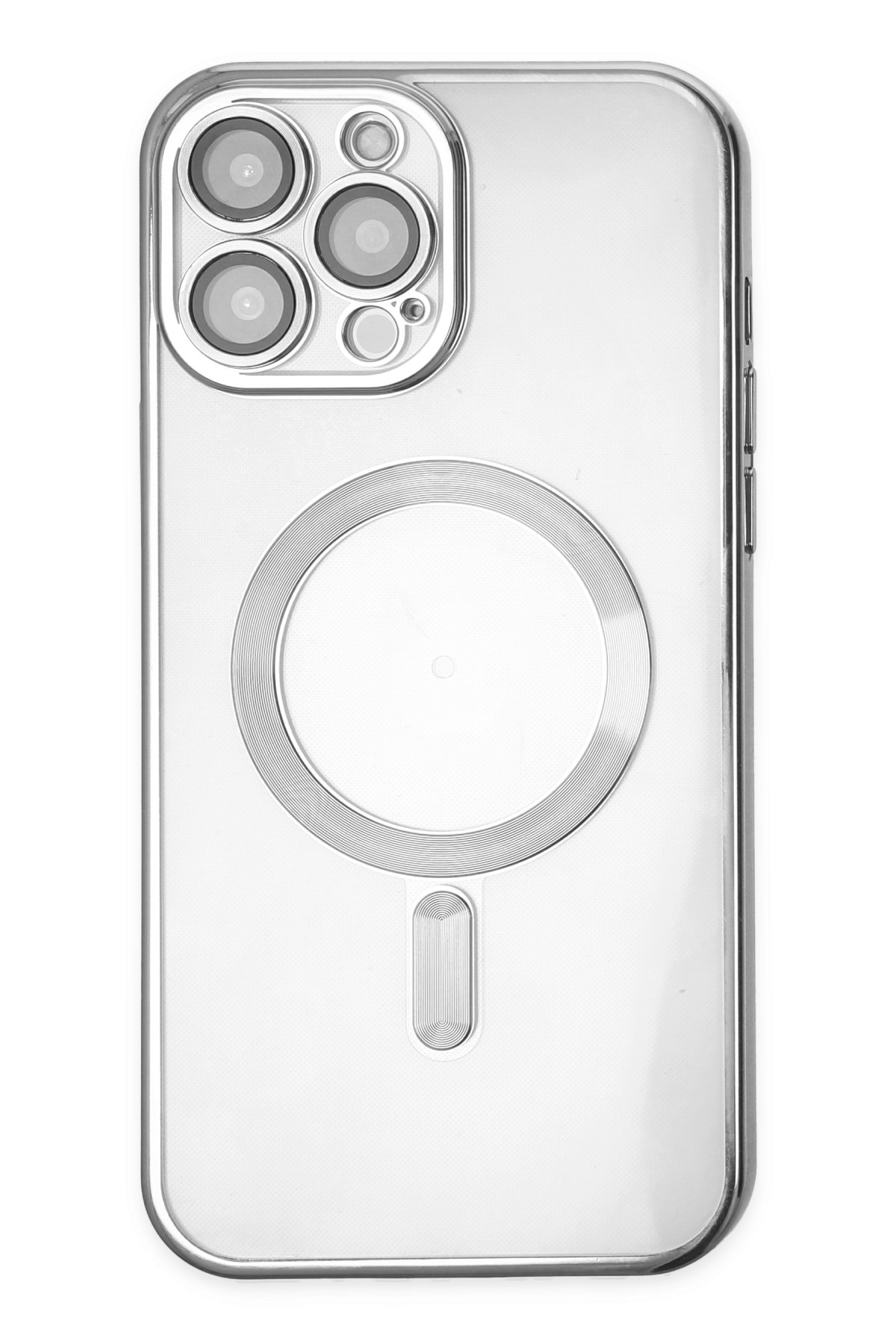 Newface iPhone 13 Pro Max Kılıf Mekanik Magsafe Kapak - Füme - 3