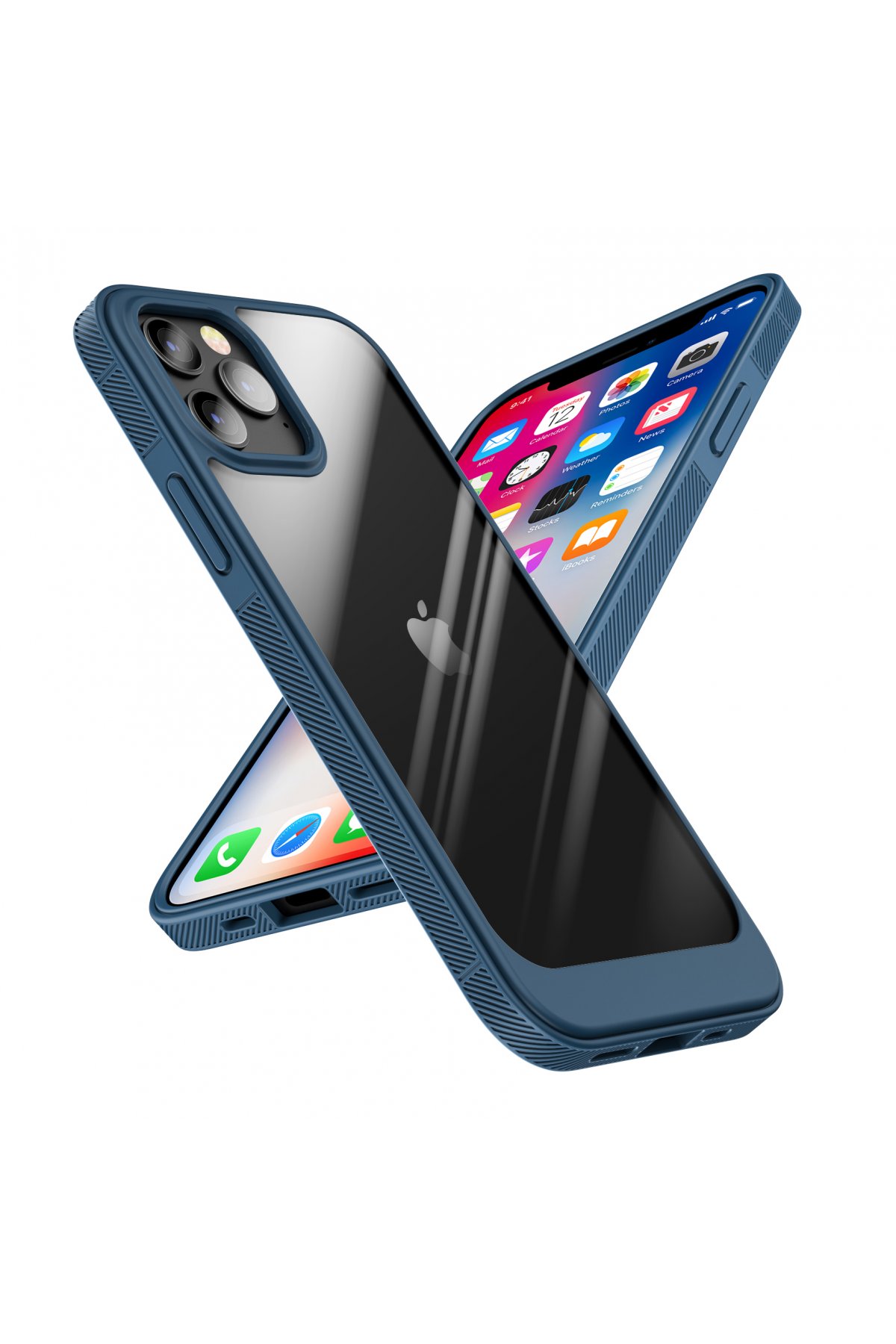 Newface iPhone 13 Pro Max Kılıf Coco Deri Silikon Kapak - Turkuaz