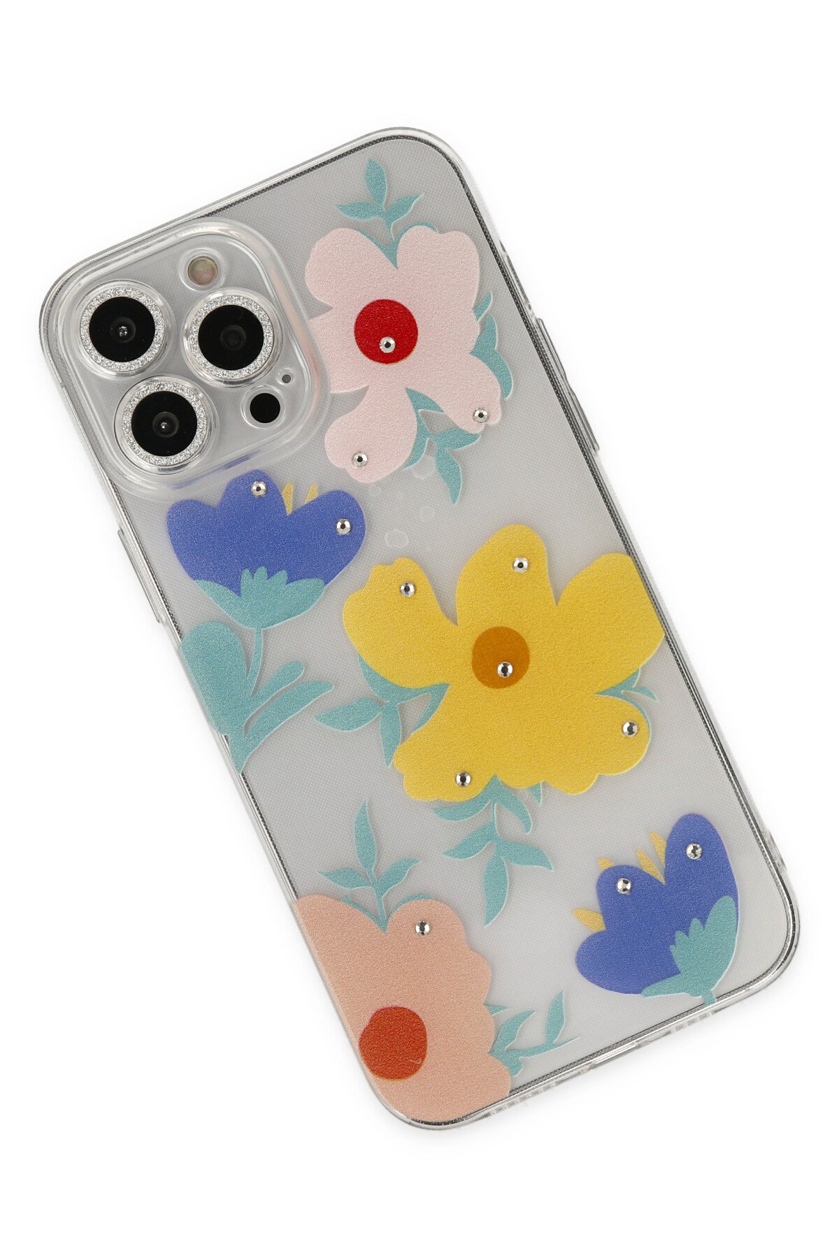 Newface iPhone 13 Pro Max Kılıf Moshi Lens Magneticsafe Silikon - Füme