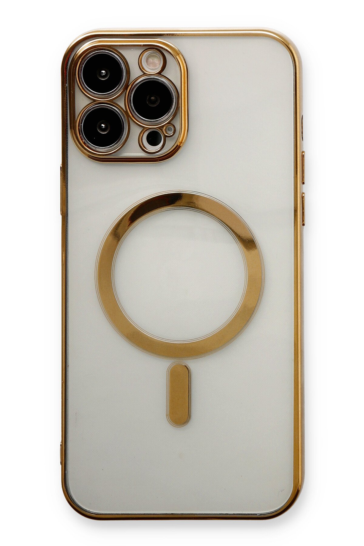 Newface iPhone 13 Pro Max Kılıf Mekanik Magsafe Kapak - Füme - 3