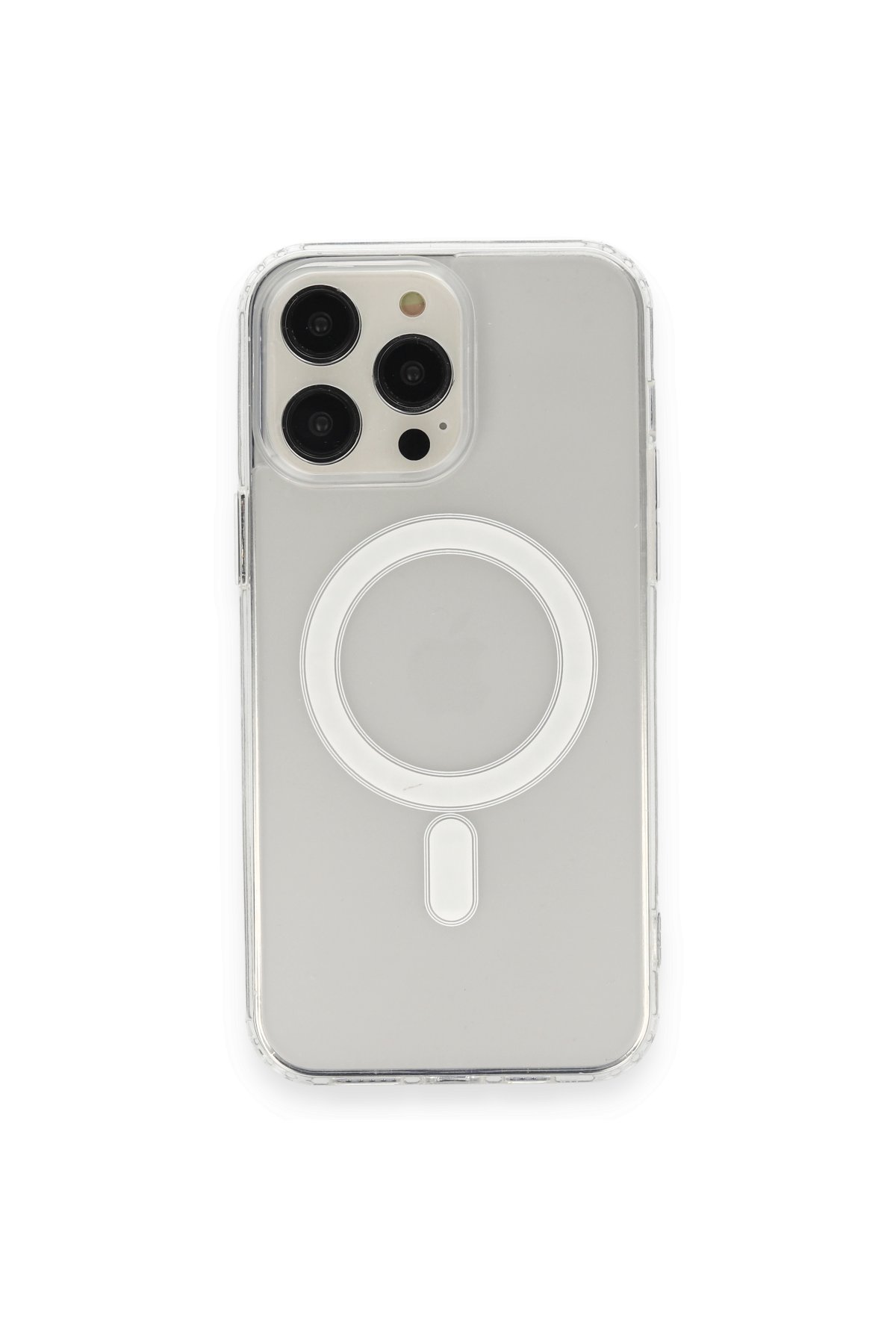 Newface iPhone 13 Pro Max Kılıf Coco Deri Silikon Kapak - Gold