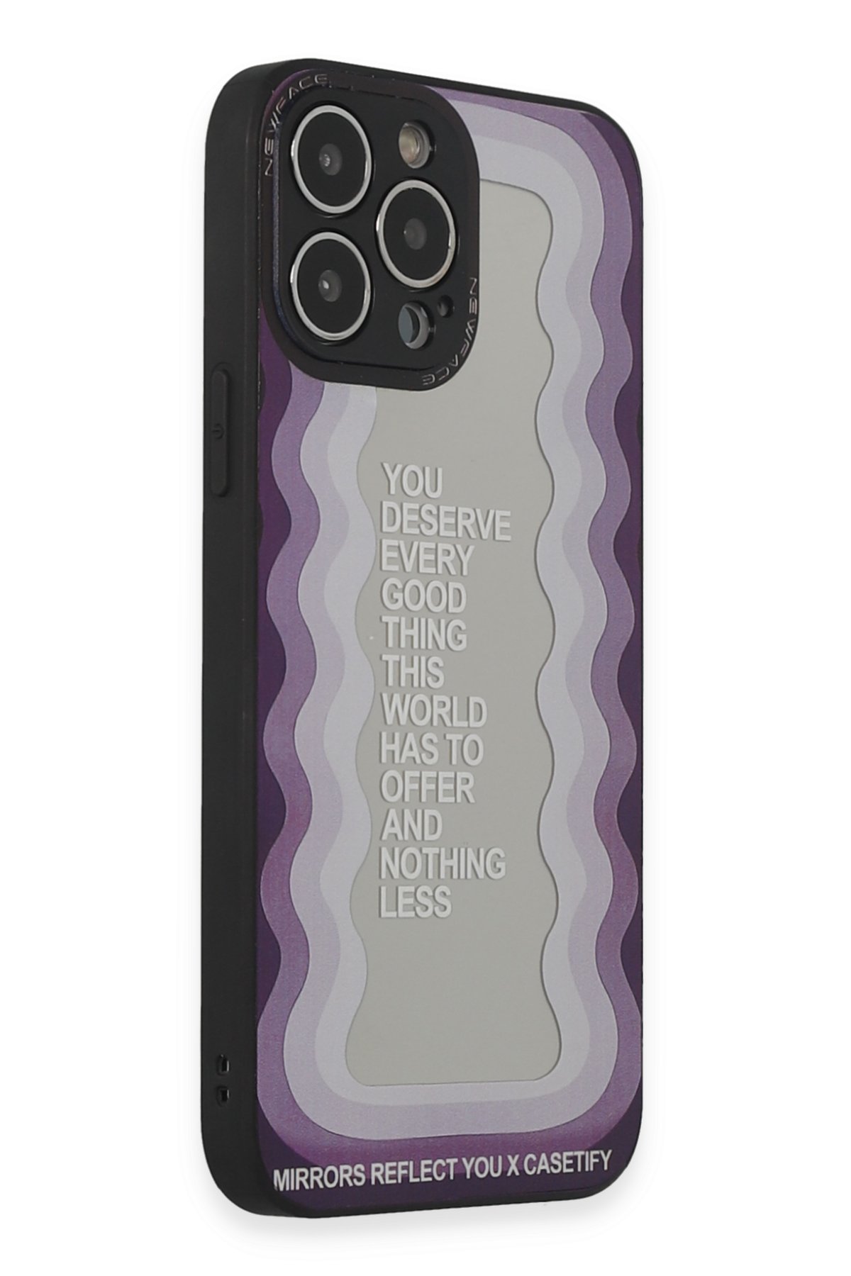 Newface iPhone 13 Pro Max Rainbow Kamera Lens Koruma Cam - Mor